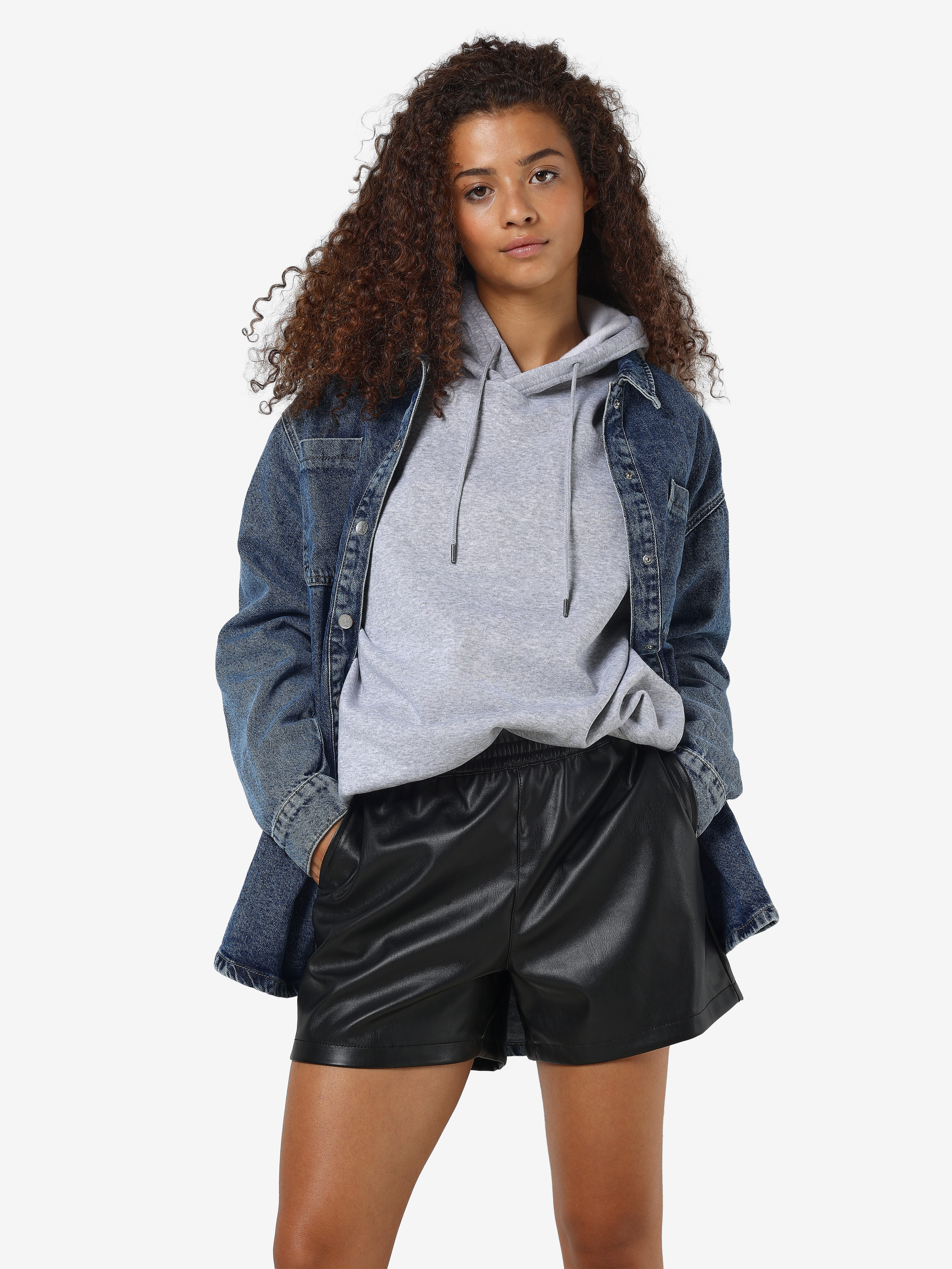 Noisy may Short NMANDY PU HW SHORTS WVN NOOS