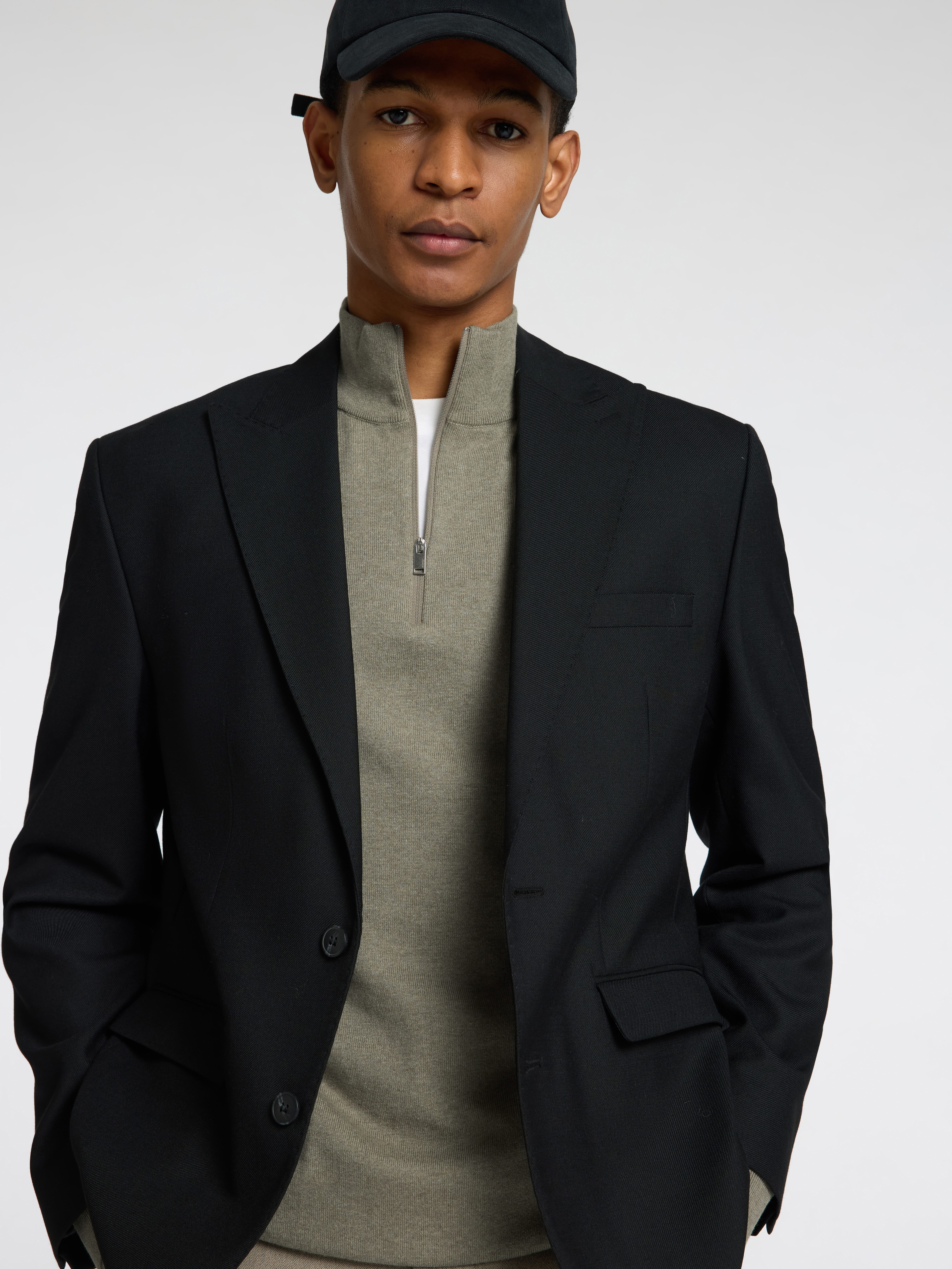 SELECTED HOMME Schipperstrui SLHBERG HALF ZIP CARDIGAN NOOS