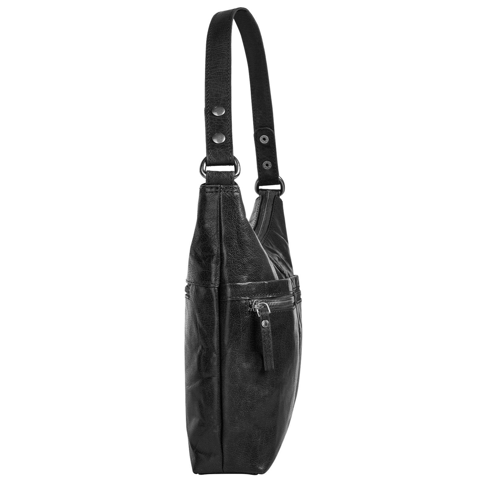 Spikes & Sparrow Schoudertas echt leder