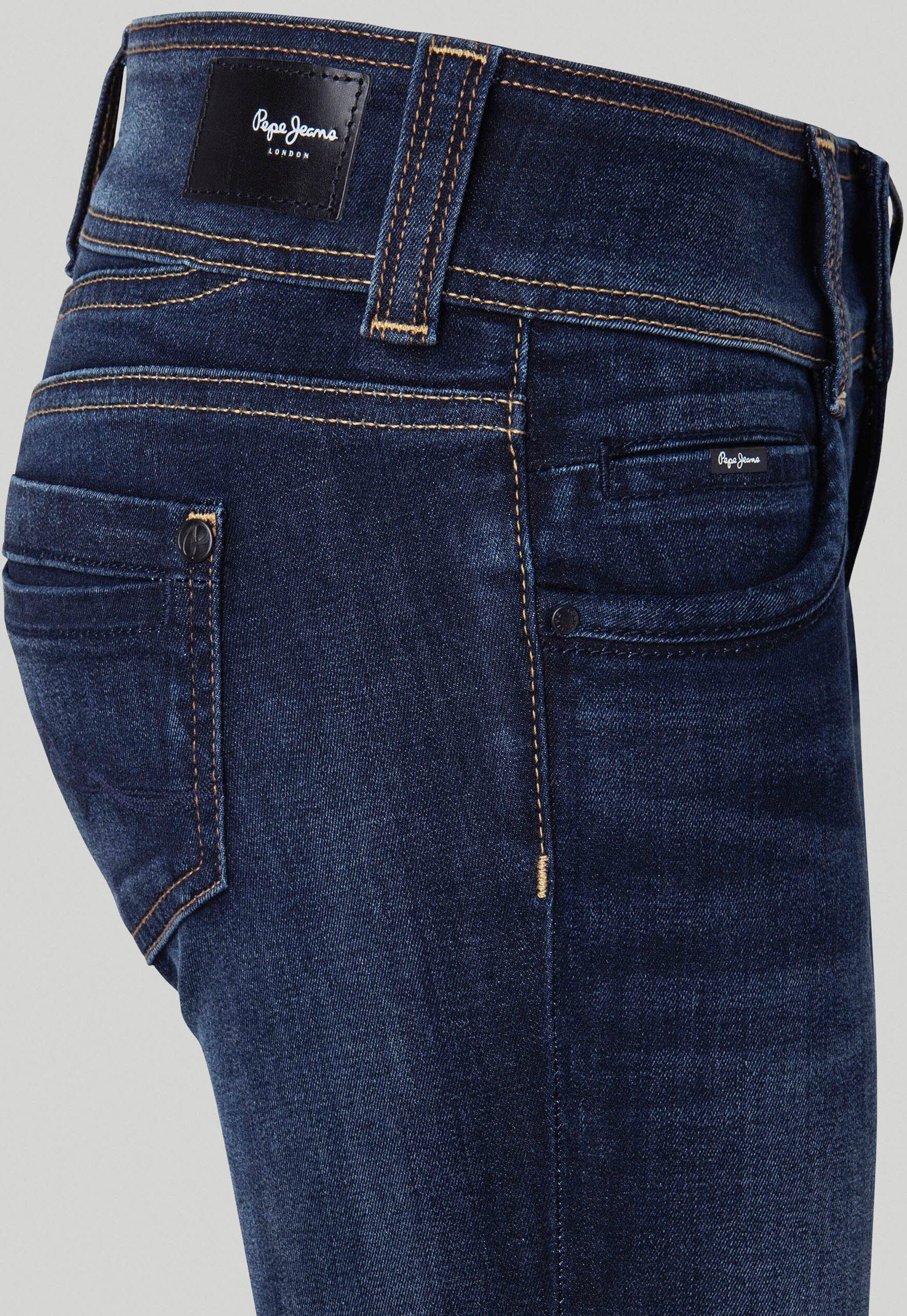 Pepe Jeans Straight jeans GEN in mooie kwaliteit met rechte pijpen en dubbele knoop