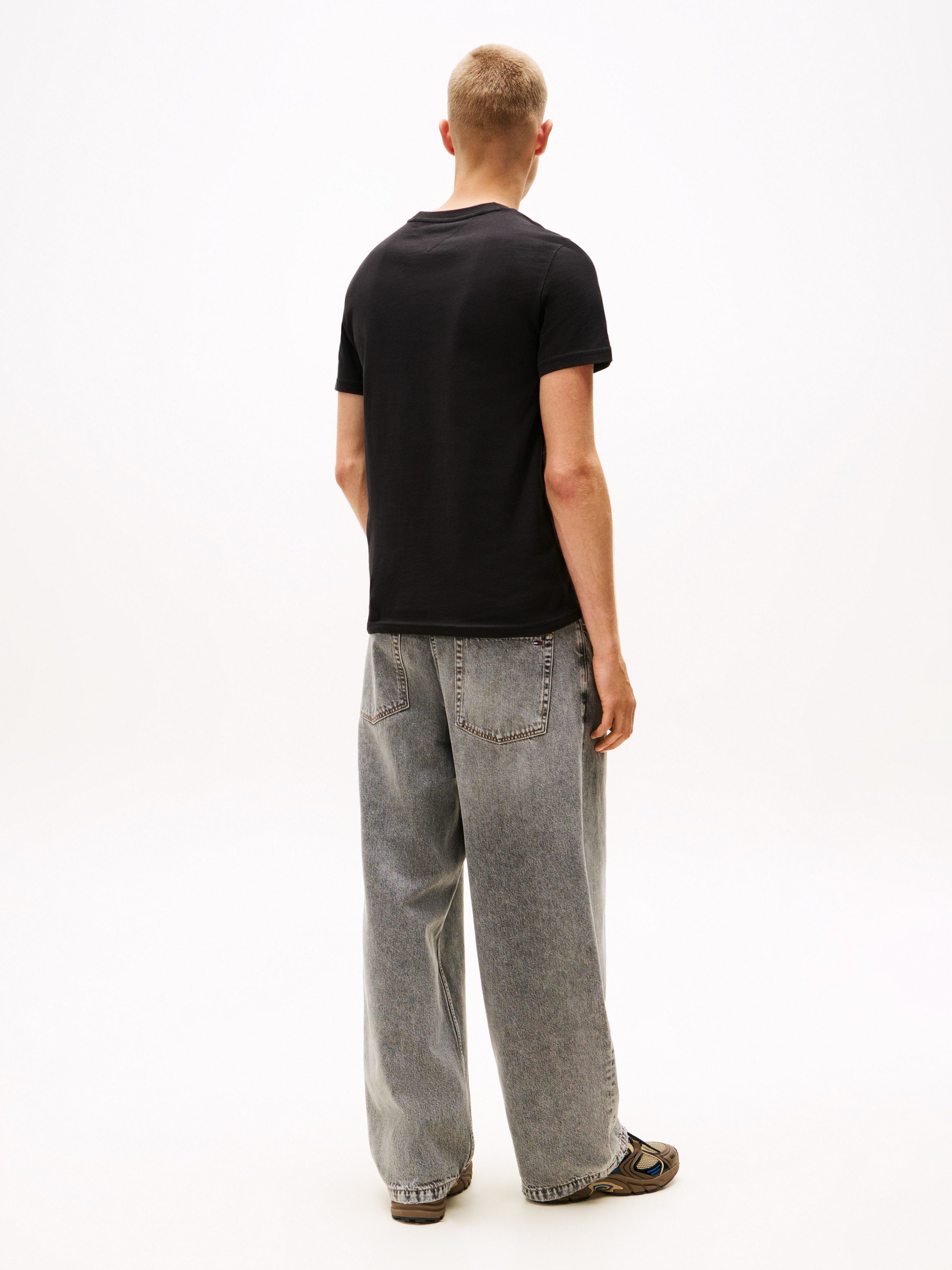 TOMMY JEANS Shirt met ronde hals TJM XSLIM 2PACK JERSEY TEE EXT (Set van 2)