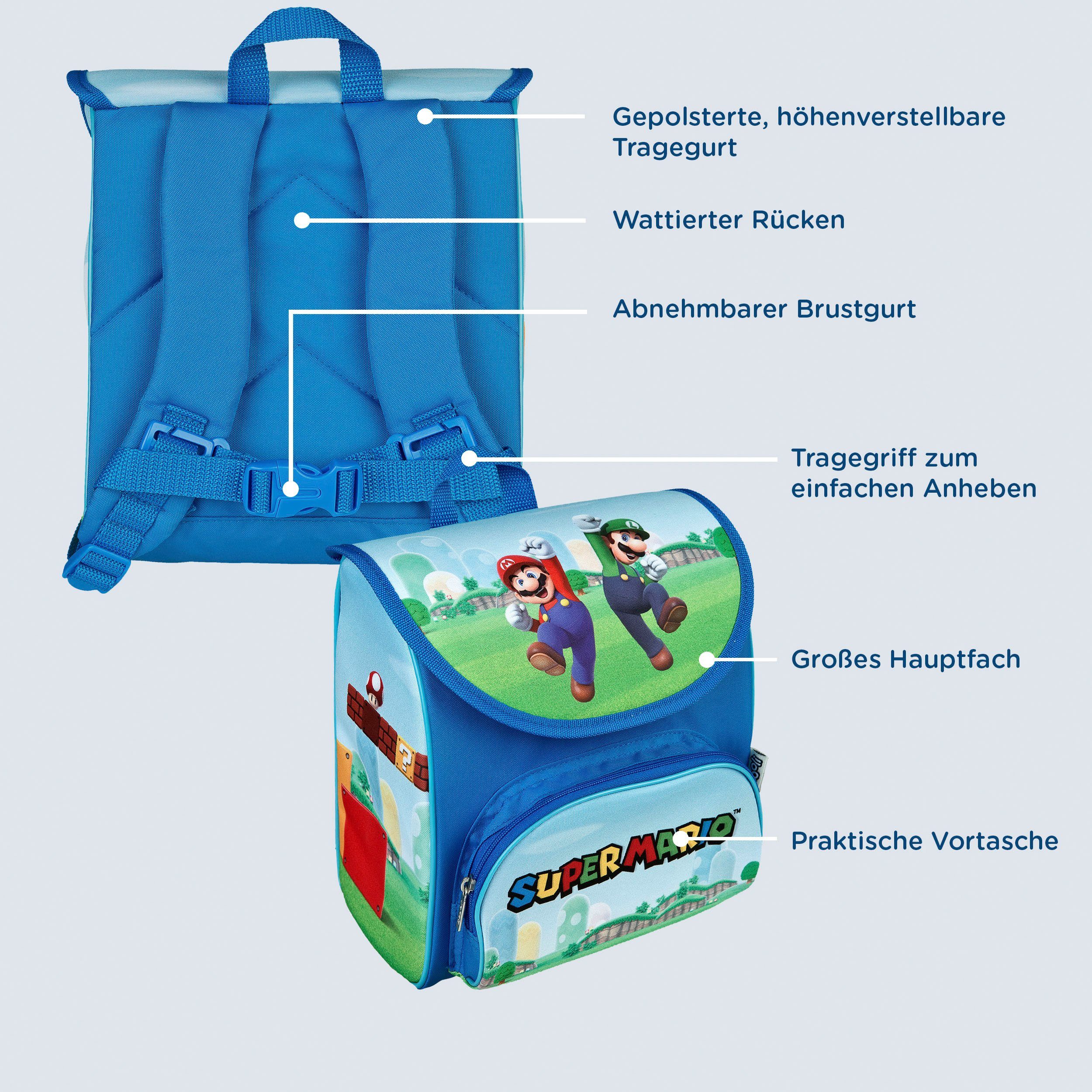 Scooli Schooltas voor kleuters Cutie, Super Mario