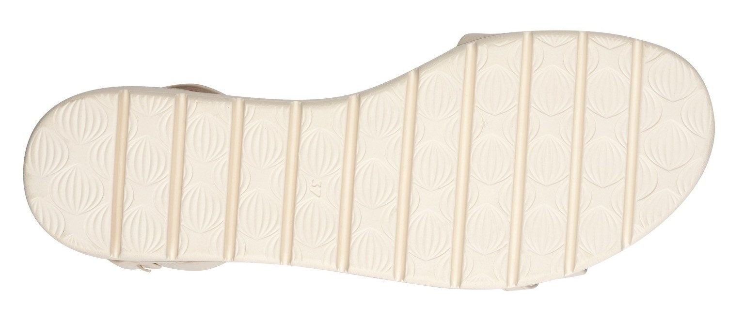 Marco Tozzi Sandalen , sleehak, zomerschoen, sandaal, met sierketting in ton-sur-ton