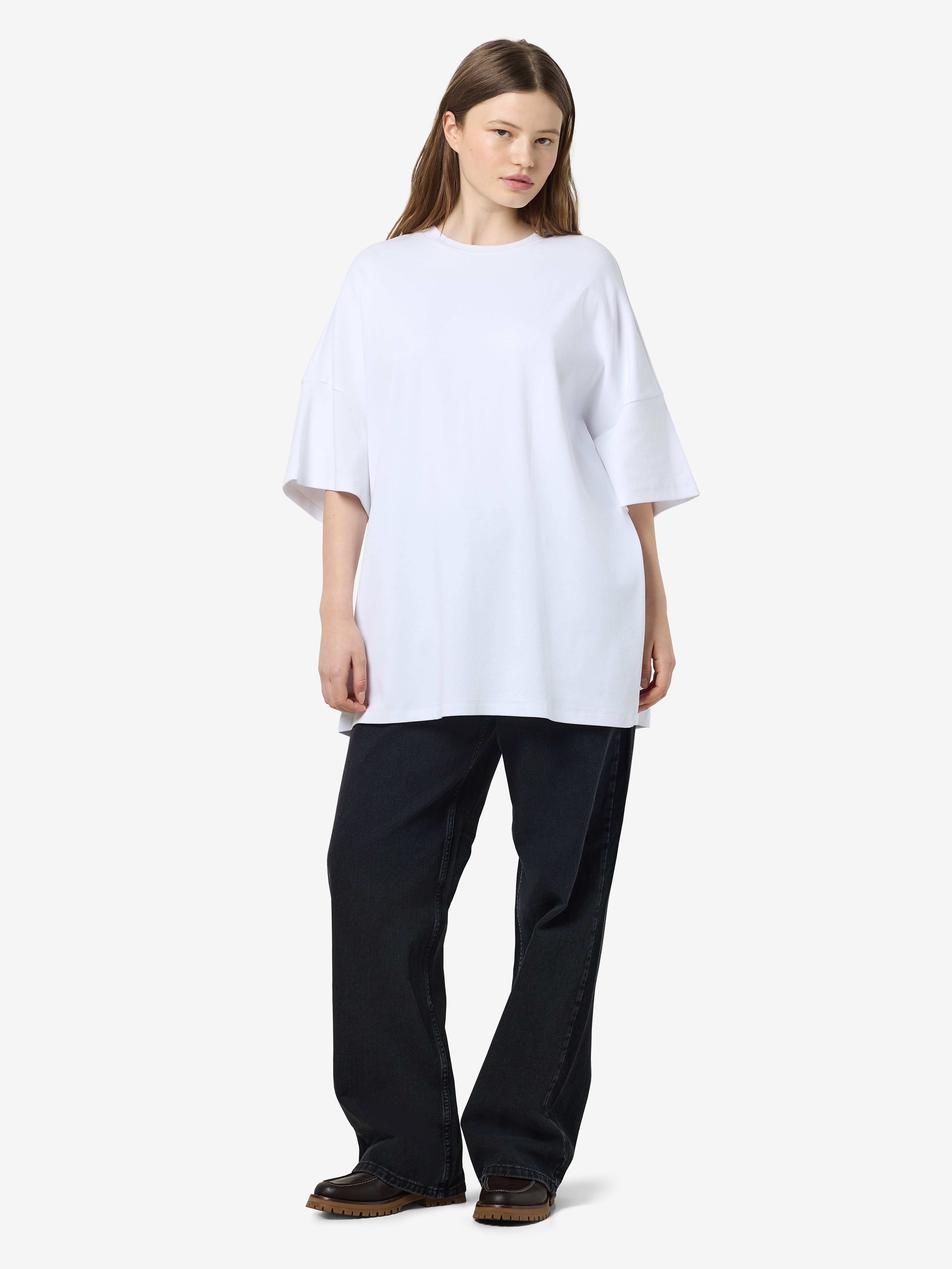 Noisy may Shirtjurk NMMOCCA 2/4 BOXY TEE DRESS JRS FWD NOOS