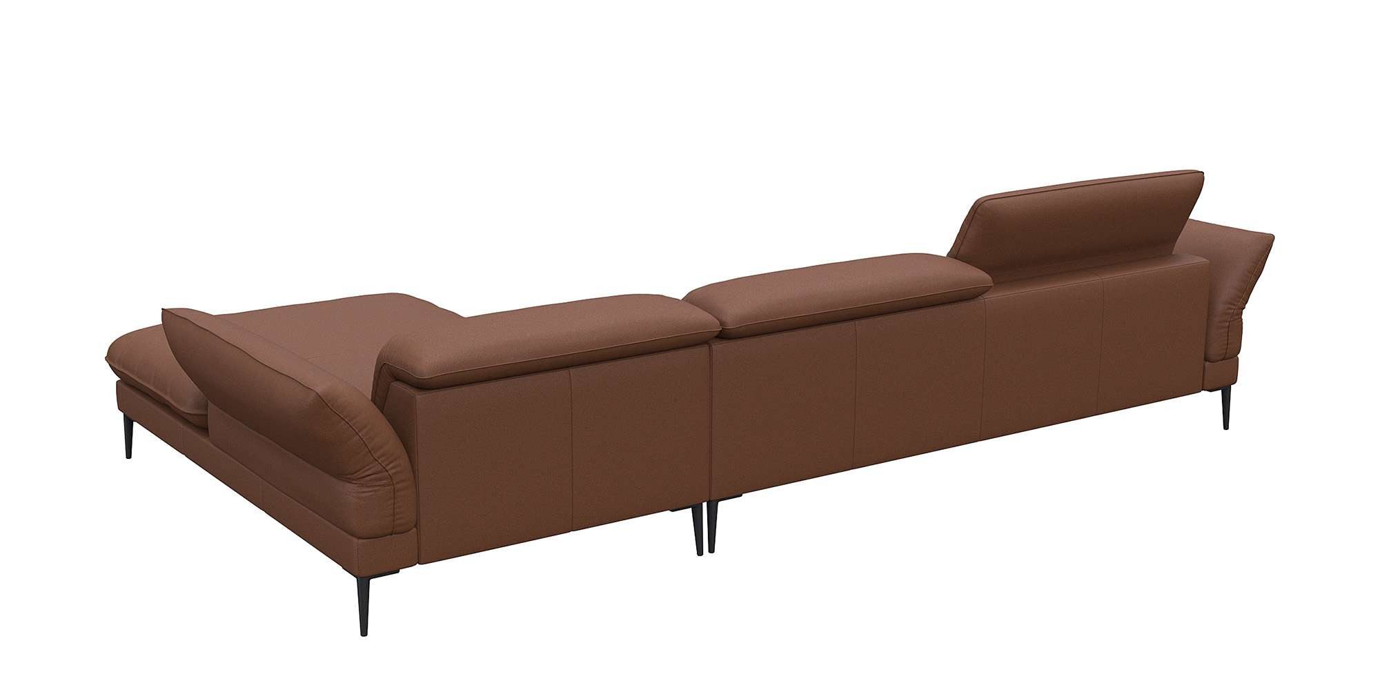 FLEXLUX Hoekbank Salino, functionele bank met recamiere, relaxbank, hoekbank Bank met arm- en hoofdeinde verstellingen, koudschuim & staalgolven