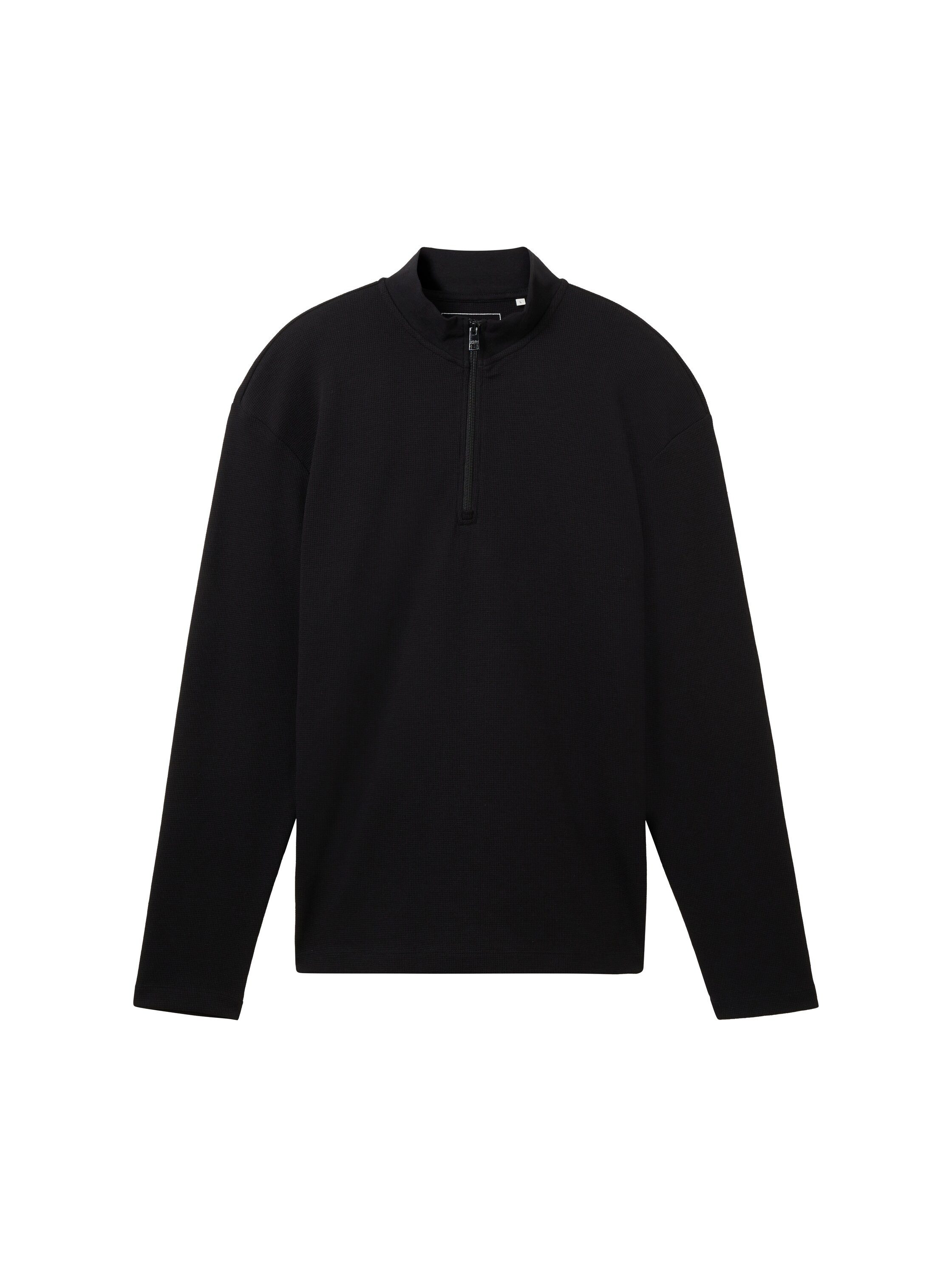 Tom Tailor Denim Shirt met lange mouwen in wafelpiqué-look