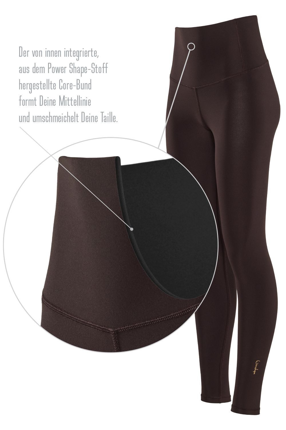 Winshape Legging Functional Comfort HWL117C met v-vorm applicatie en core-band