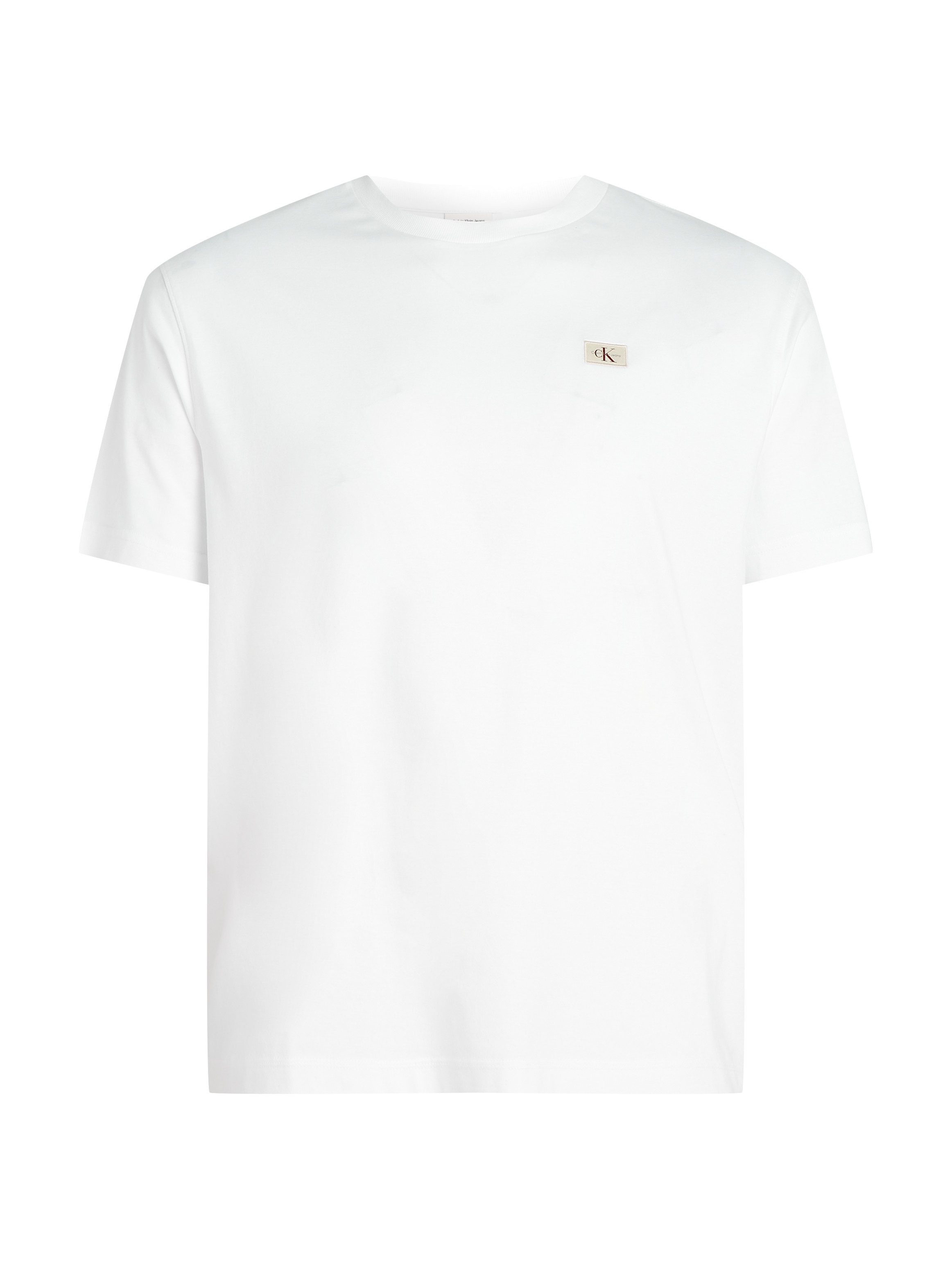 Calvin Klein Jeans Plus T-shirt PLUS WOVEN LABEL REGULAR TEE in grote maten, met klein logo-patch