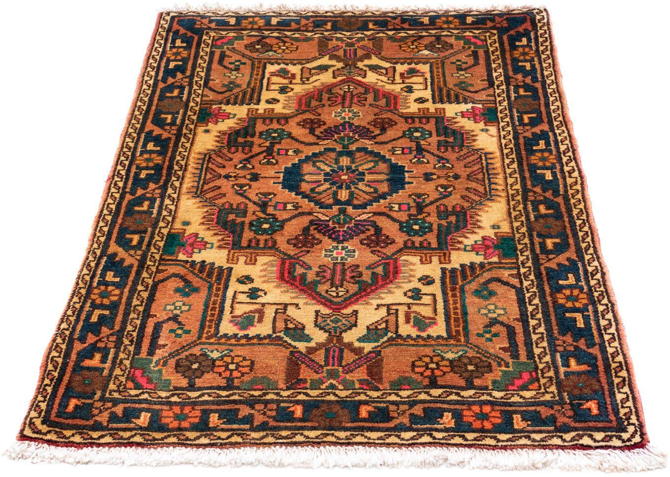 morgenland Wollen kleed Touiserkan medaillon rosso 128 x 85 cm Handgeknoopt