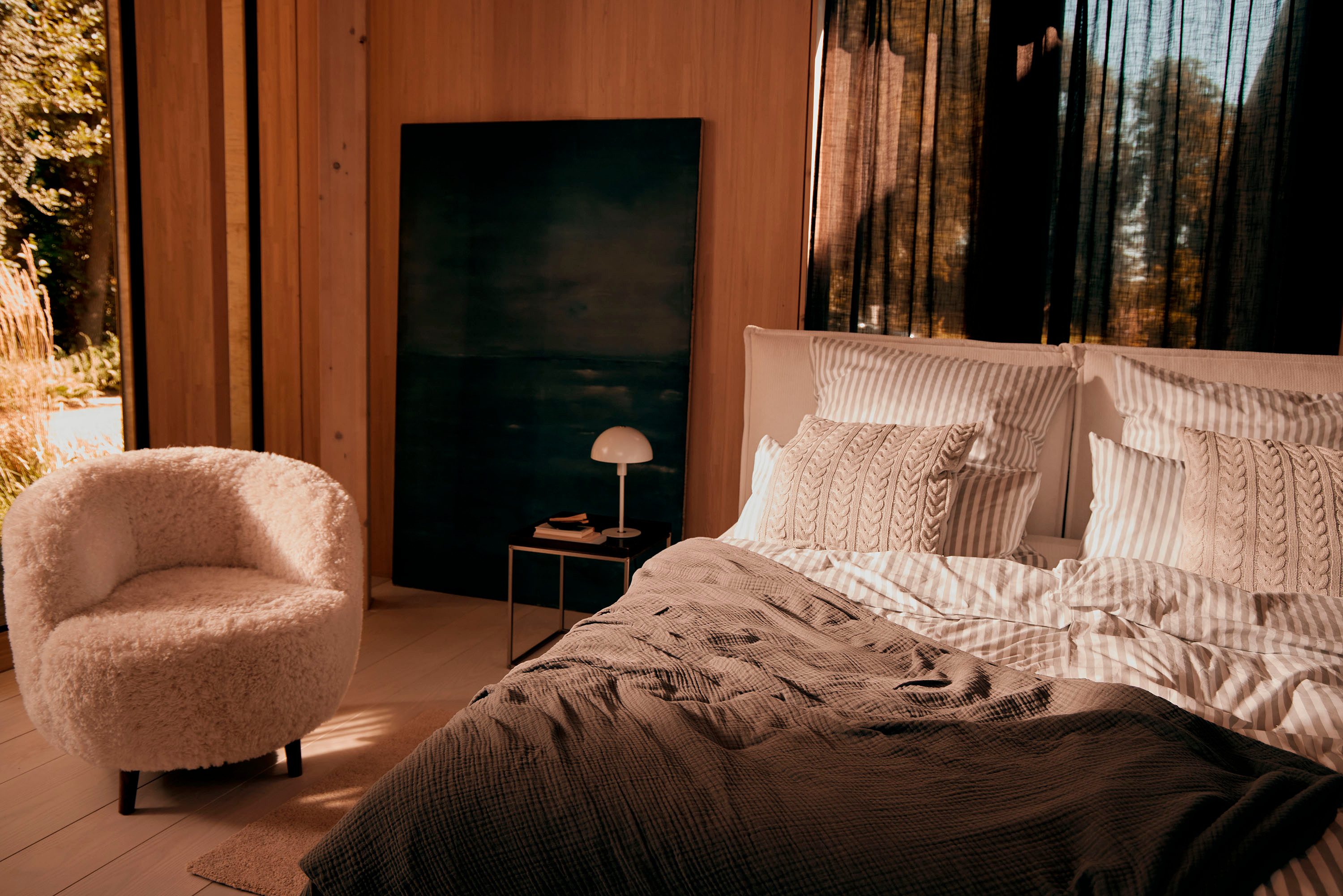 LeGer Home by Lena Gercke Beddengoed LINNEA van 100% katoen, gestreept ontwerp
