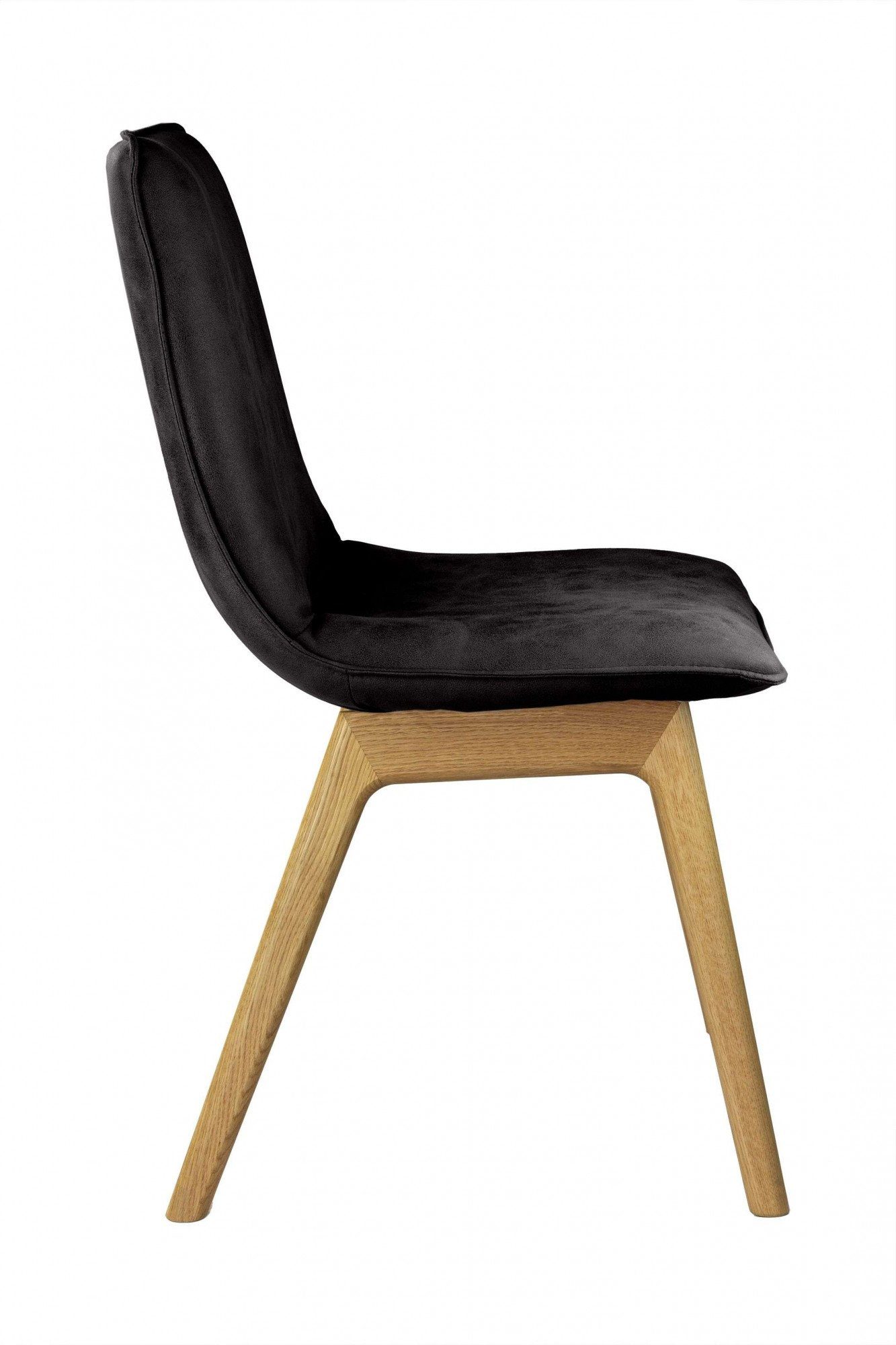 andas Eetkamerstoel Ramon met massief houten poten, verschillende stoffen (set, 2 stuks)
