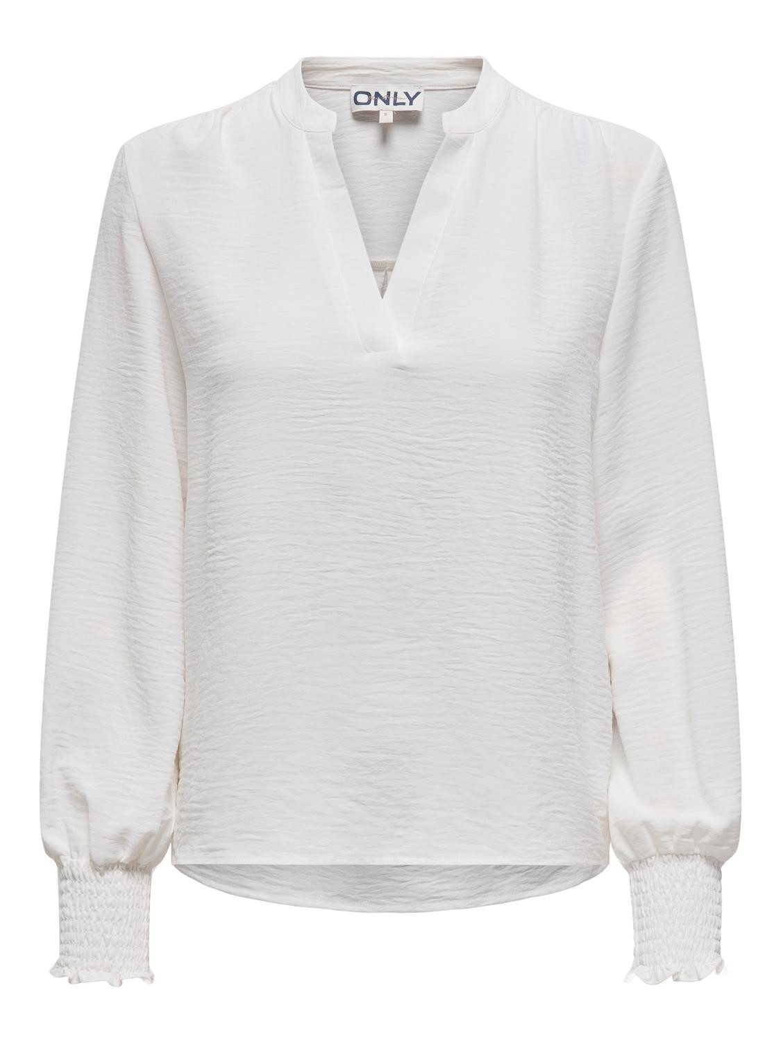 Only Shirt ONLMETTE V-NECK LS SMOCK TOP NOOS WVN