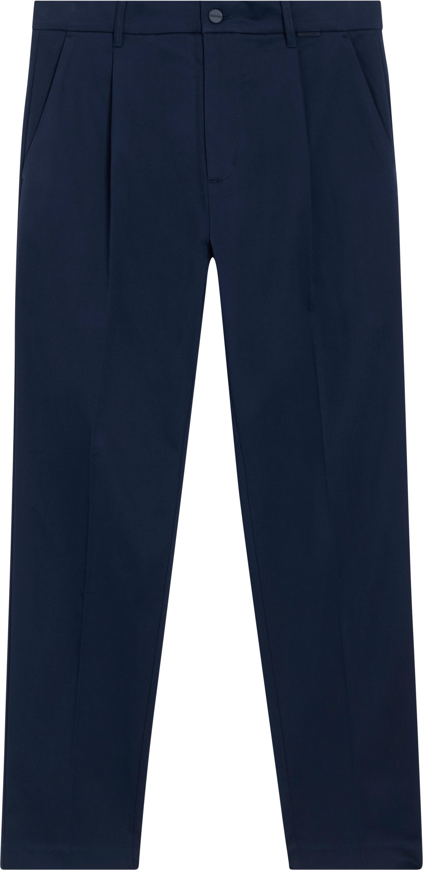 Calvin Klein Bandplooibroek SATEEN STRETCH TAPERED PLEAT