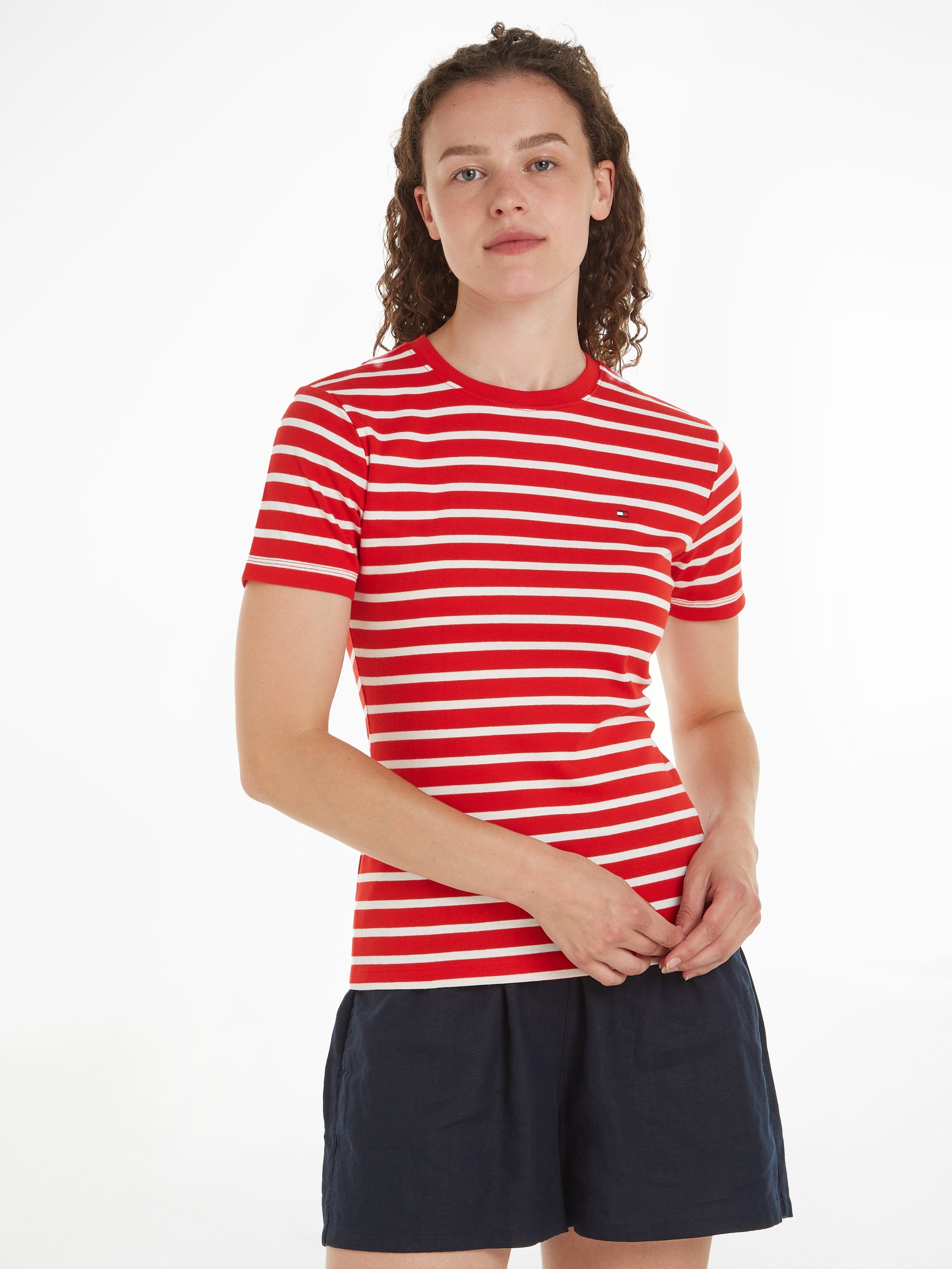 Tommy Hilfiger T-shirt met streepmotief model 'CODY'