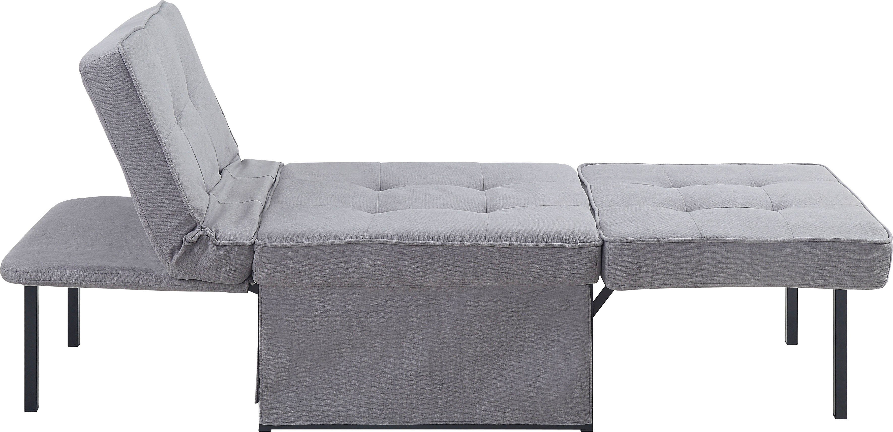 ATLANTIC home collection Slaapbank Finn te veranderen in een loungestoel, relaxfauteuil en logeerbed, incl. kussen