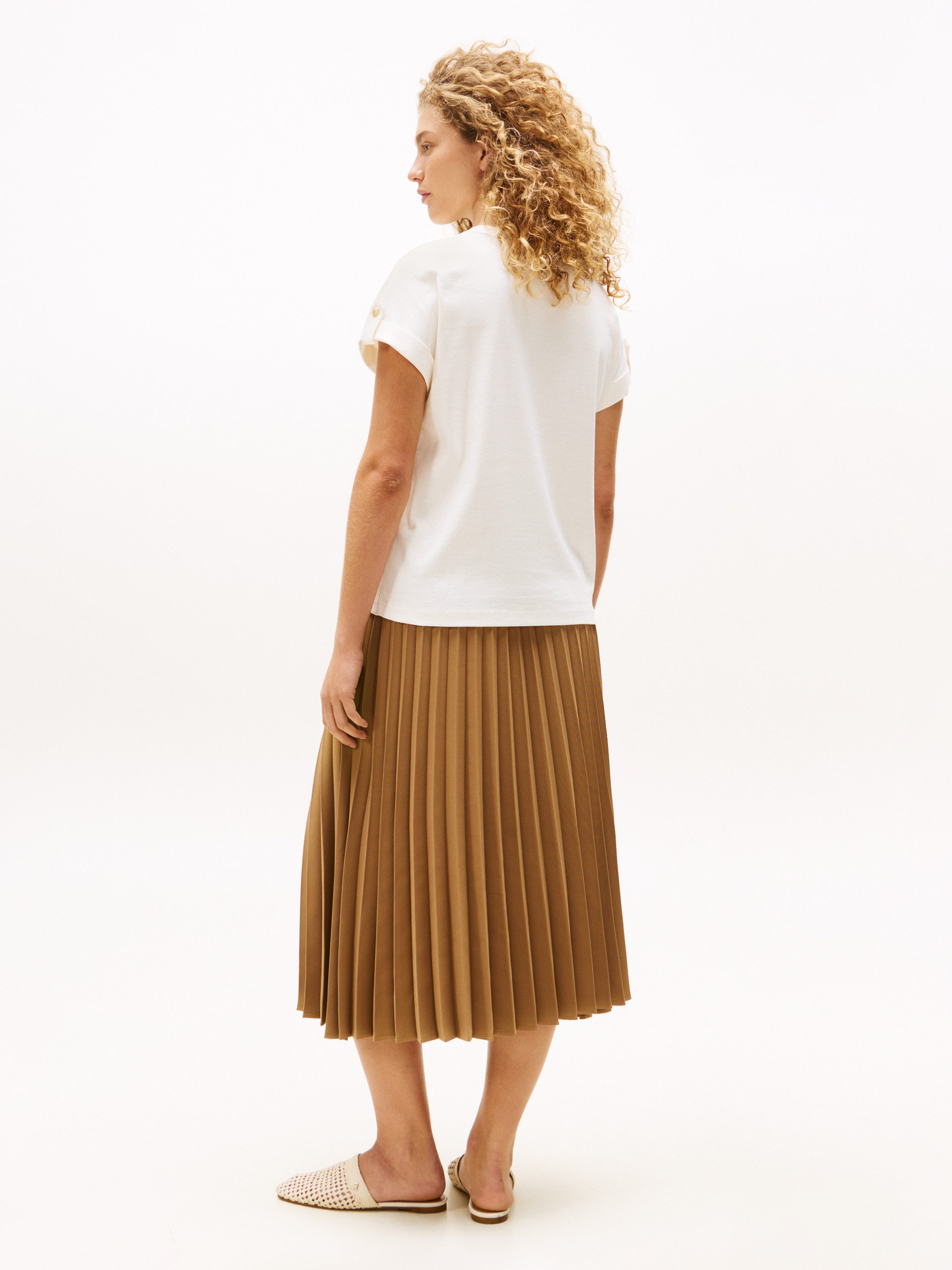 Tommy Hilfiger Shirt met korte mouwen GOLD BUTTON MDRN C-NK SS TEE