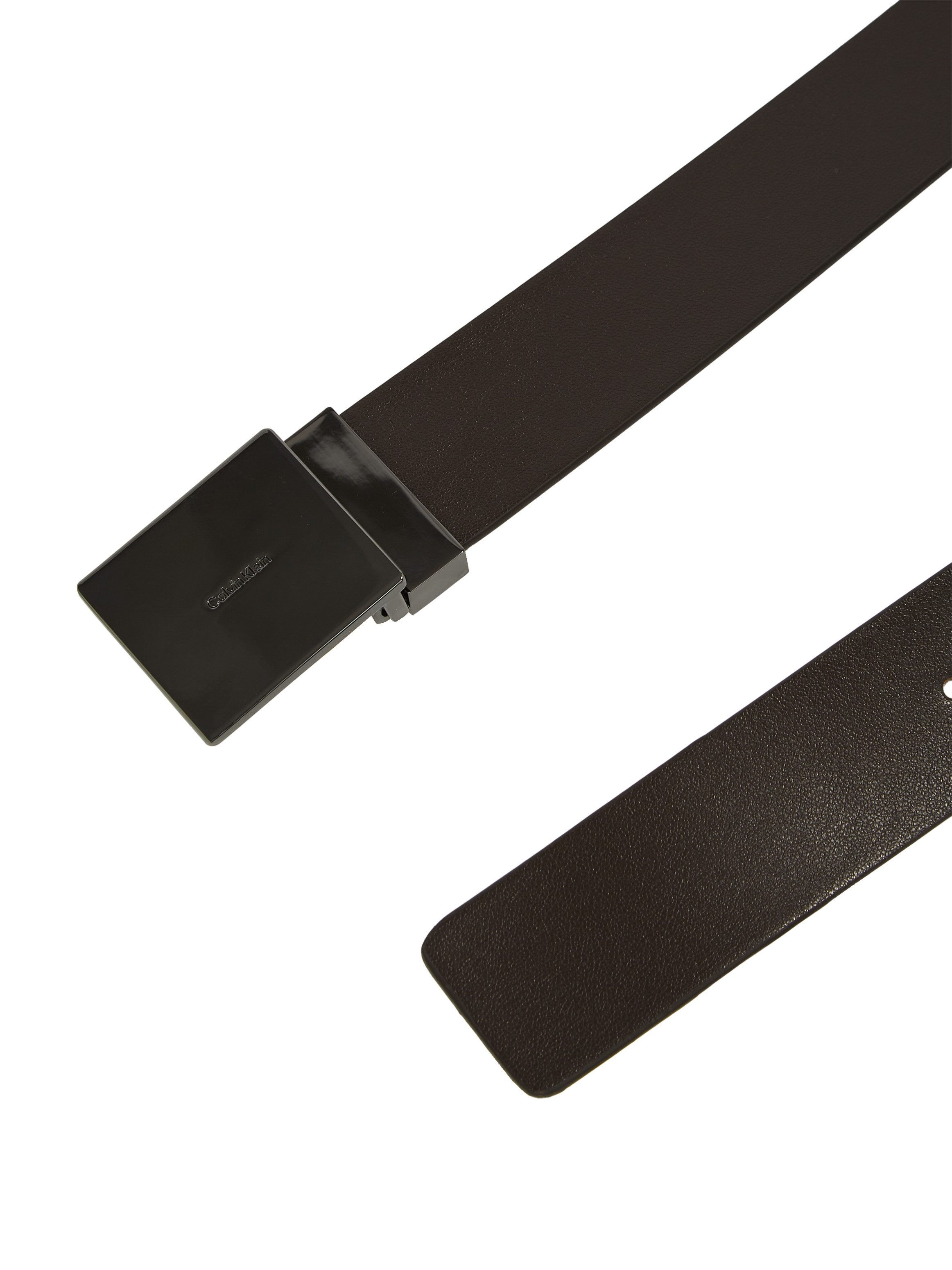 Calvin Klein Leren riem ADJ CASUAL PLAQUE 35MM Logoprand kliksluiting