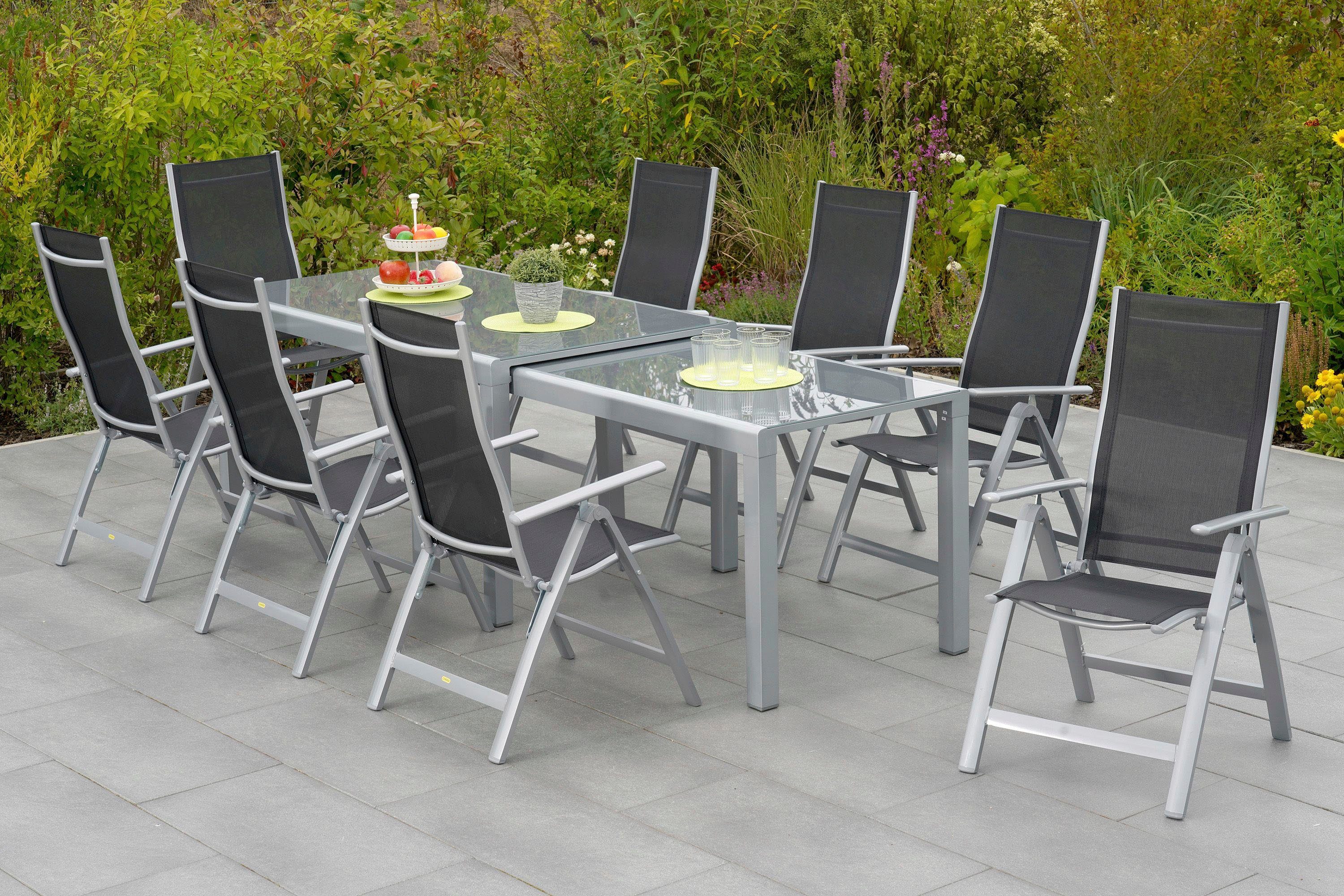MERXX Tuin-eethoek Carrara (9-delig) tuinsets