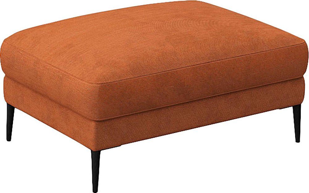 FLEXLUX Poef Belle gestoffeerde hocker, zithocker Scandinavisch design, in een sublieme verwerking