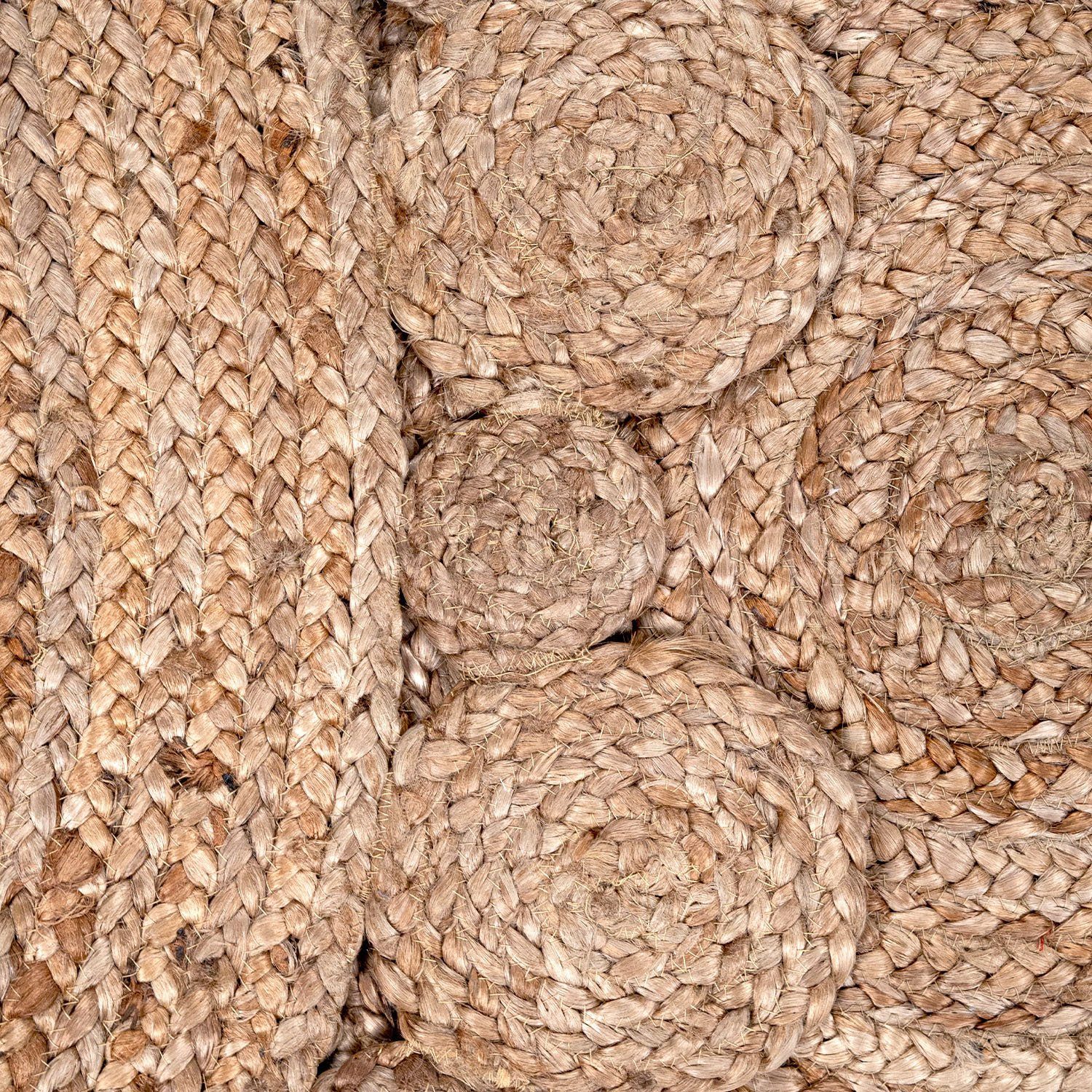 Paco Home Vloerkleed Viborg 592 met de hand gemaakt vloerkleed van natuurmateriaal, jute, boho, etno