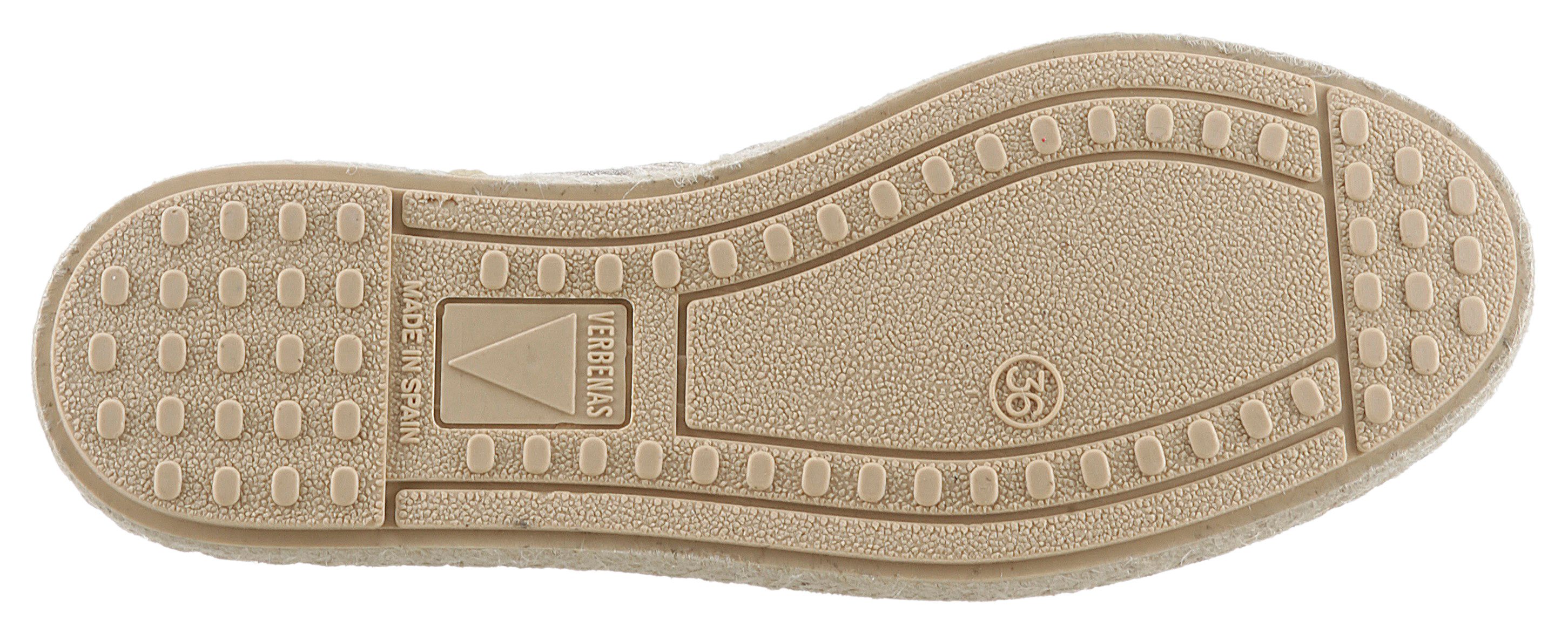 VERBENAS Espadrilles CARMEN NUCLEO METAL , slipper, zomerschoen, strandschoen in metallic look