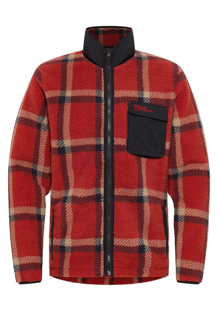 Jack Wolfskin Fleecejack FELSLICHT CHECK JKT M