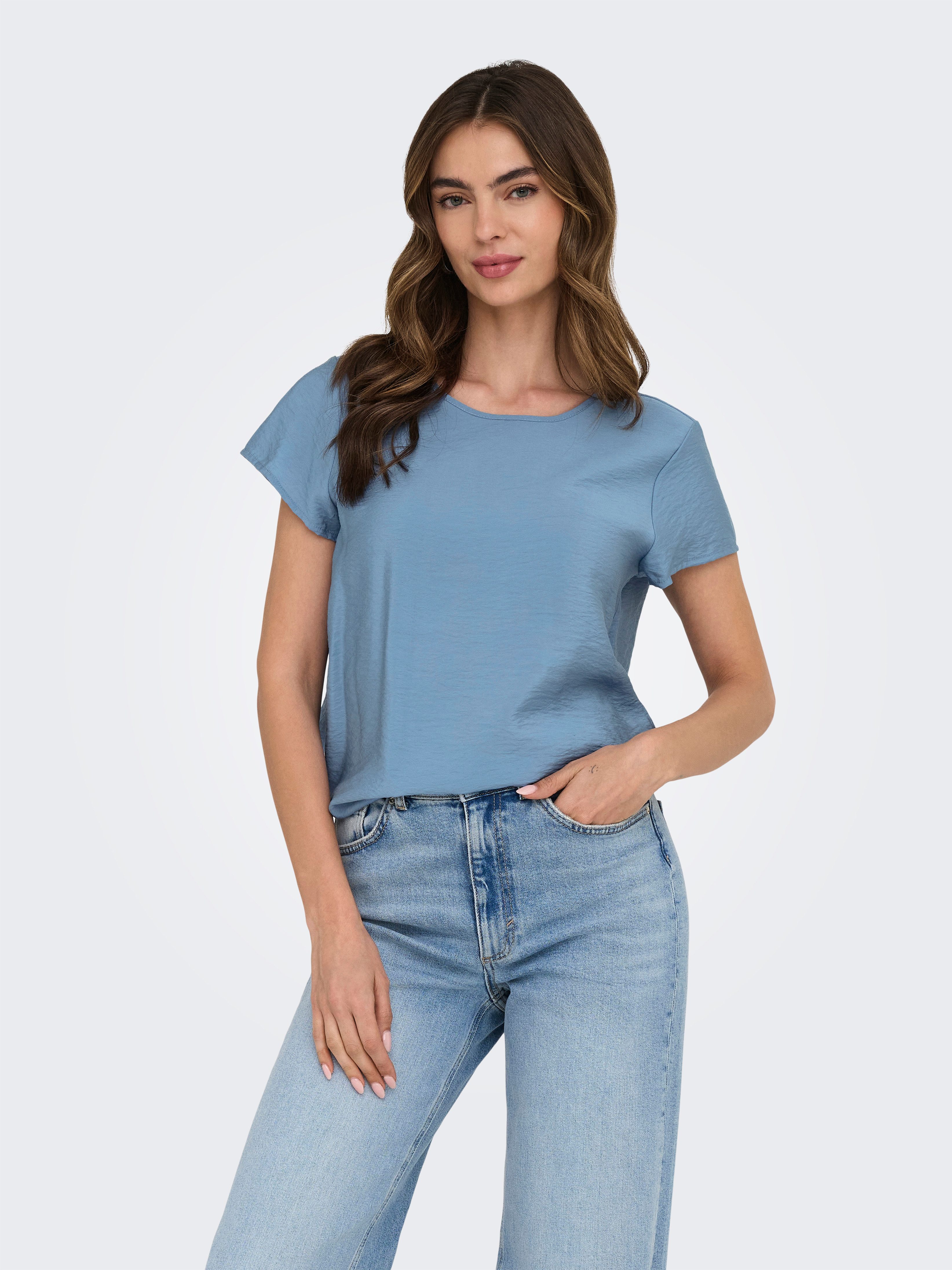 Only Shirt ONLAYA LIFE S/S O-NECK TOP NOOS PTM