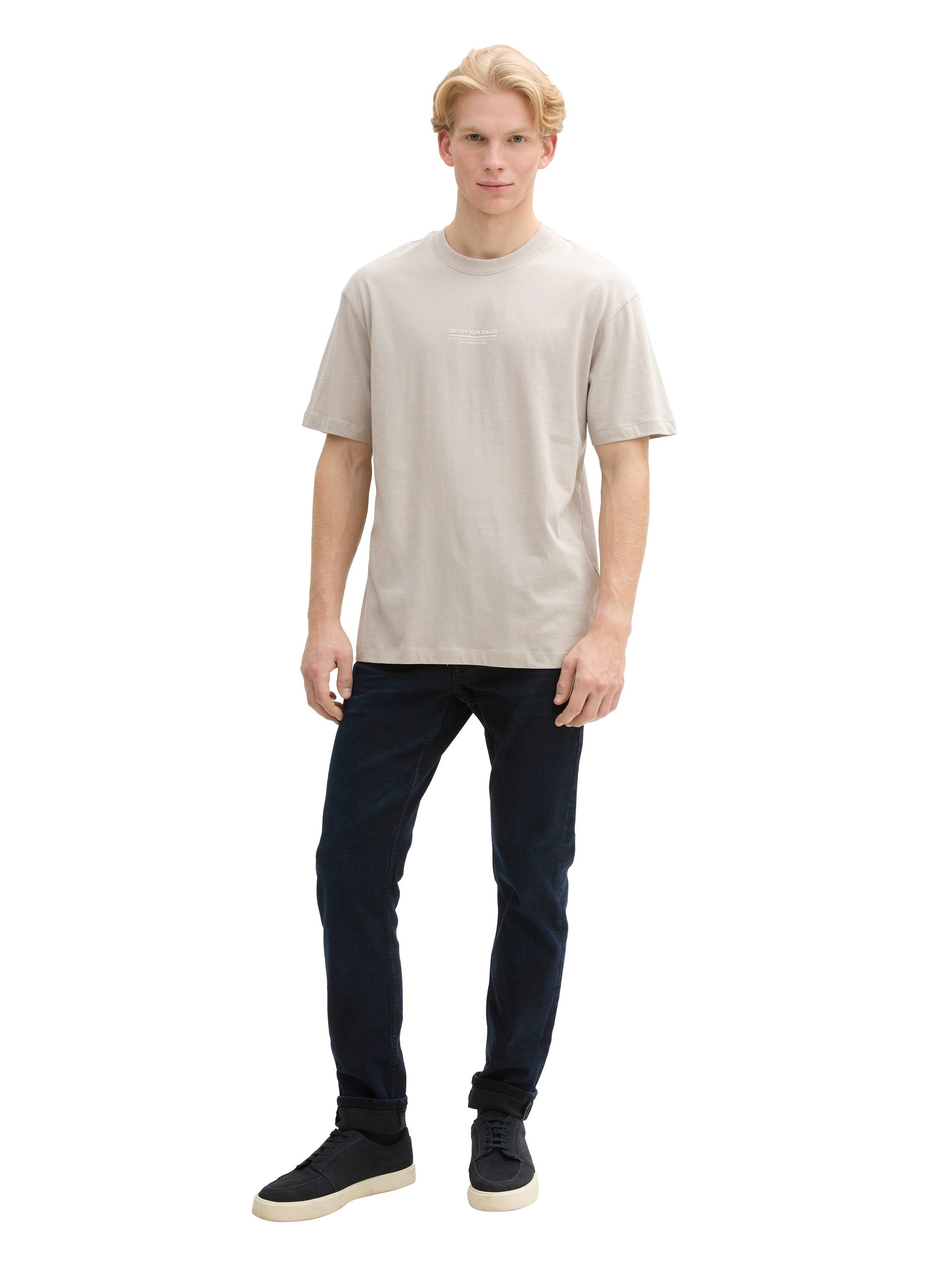 Tom Tailor Denim T-shirt met merkfrontprint