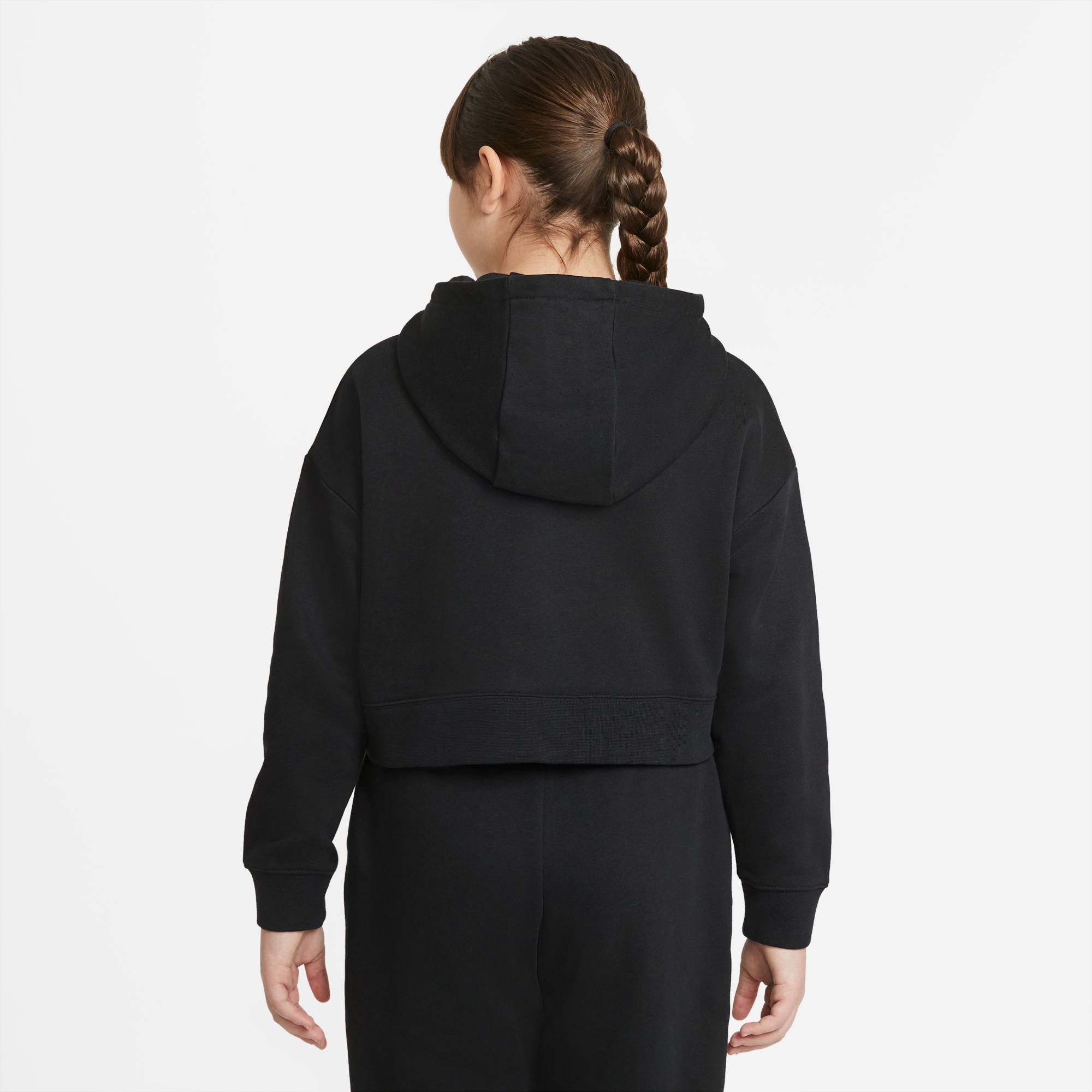 Nike Sportswear Hoodie Club Big Kids' (Girls') French Terry Cropped Hoodie