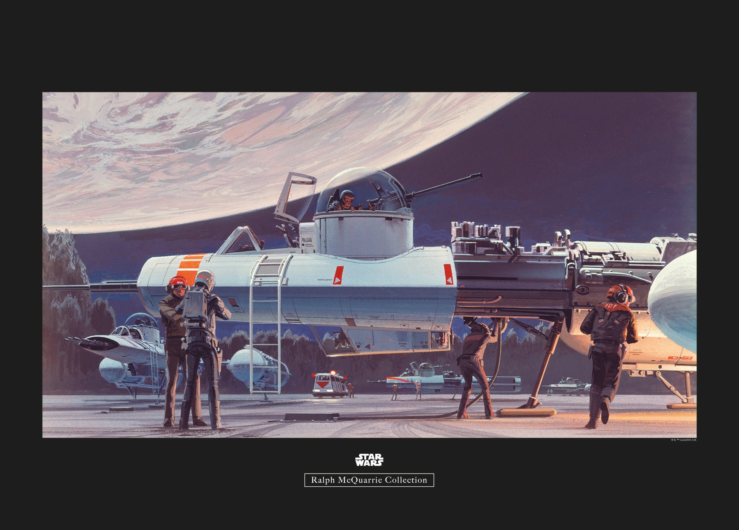 Komar Poster Star Wars Classic RMQ Yavin Hangar