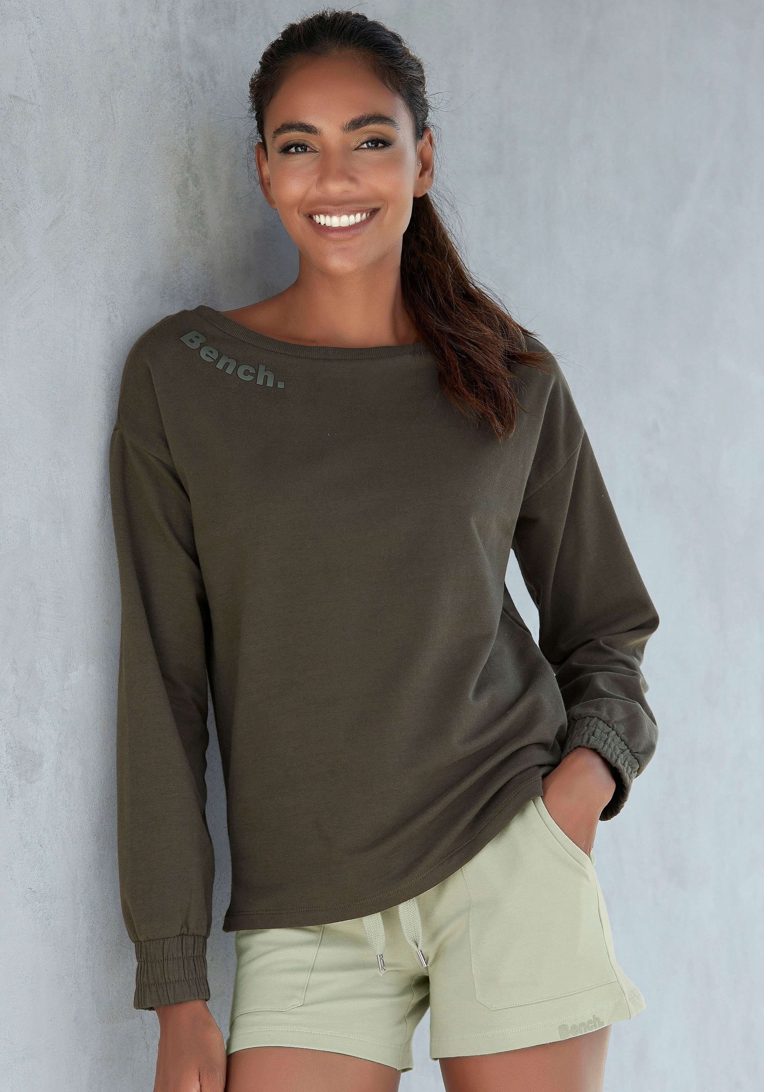 Bench. Loungewear Relaxshorts met opgestikte zakken, loungepak