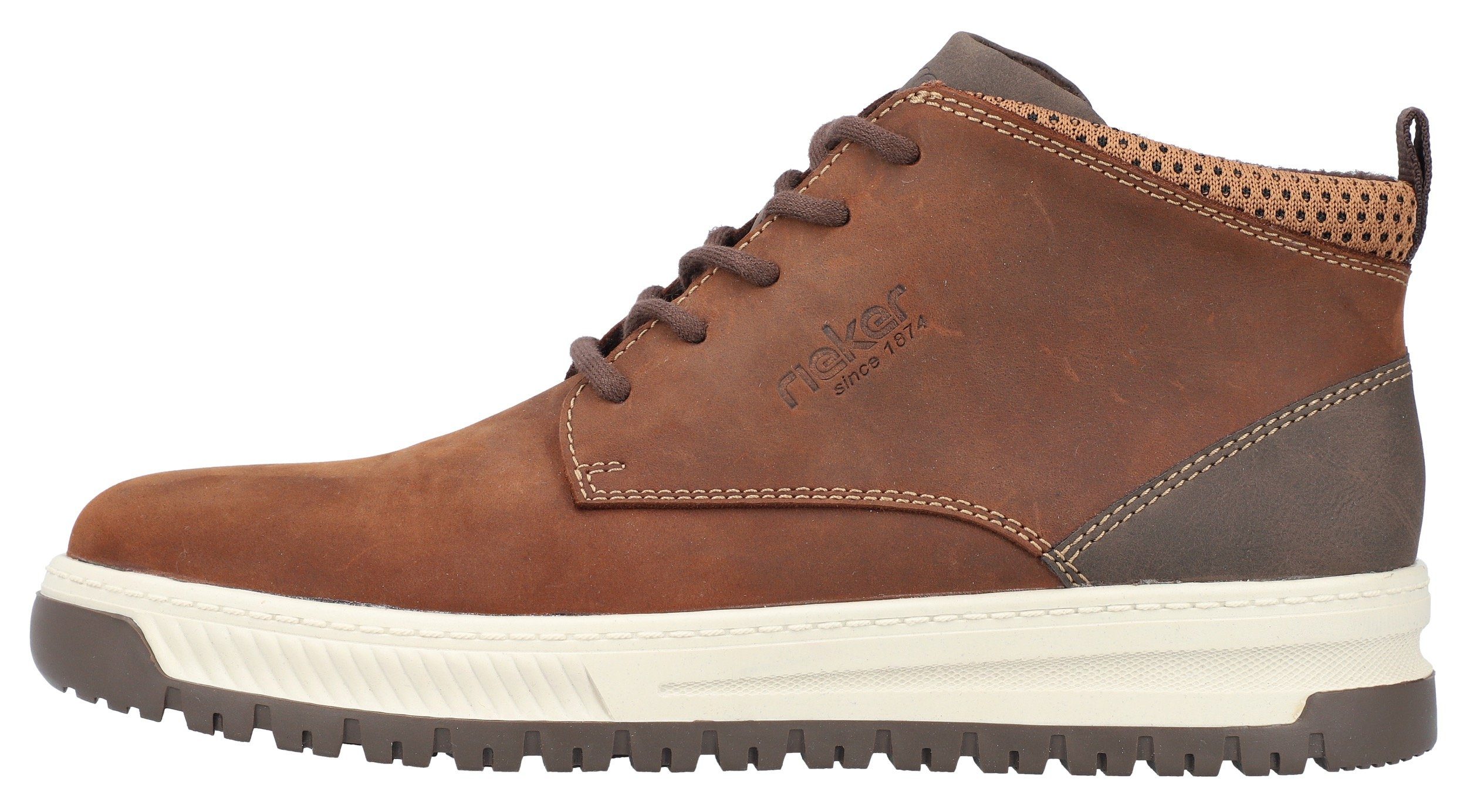 Rieker Hoge veterschoenen met zacht verdikte rand
