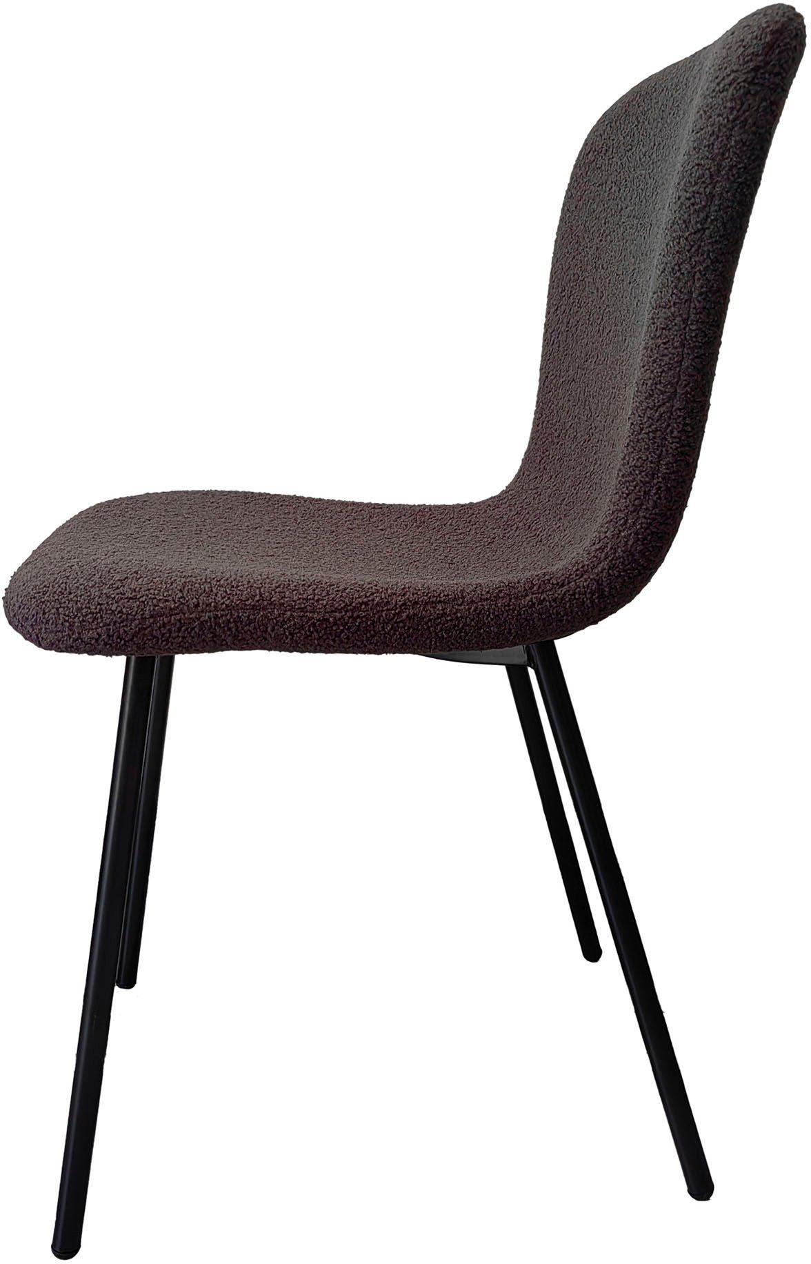 SalesFever Stoel met 4 poten ergonomisch gevormde zitting en rugleuning (set, 4 stuks)