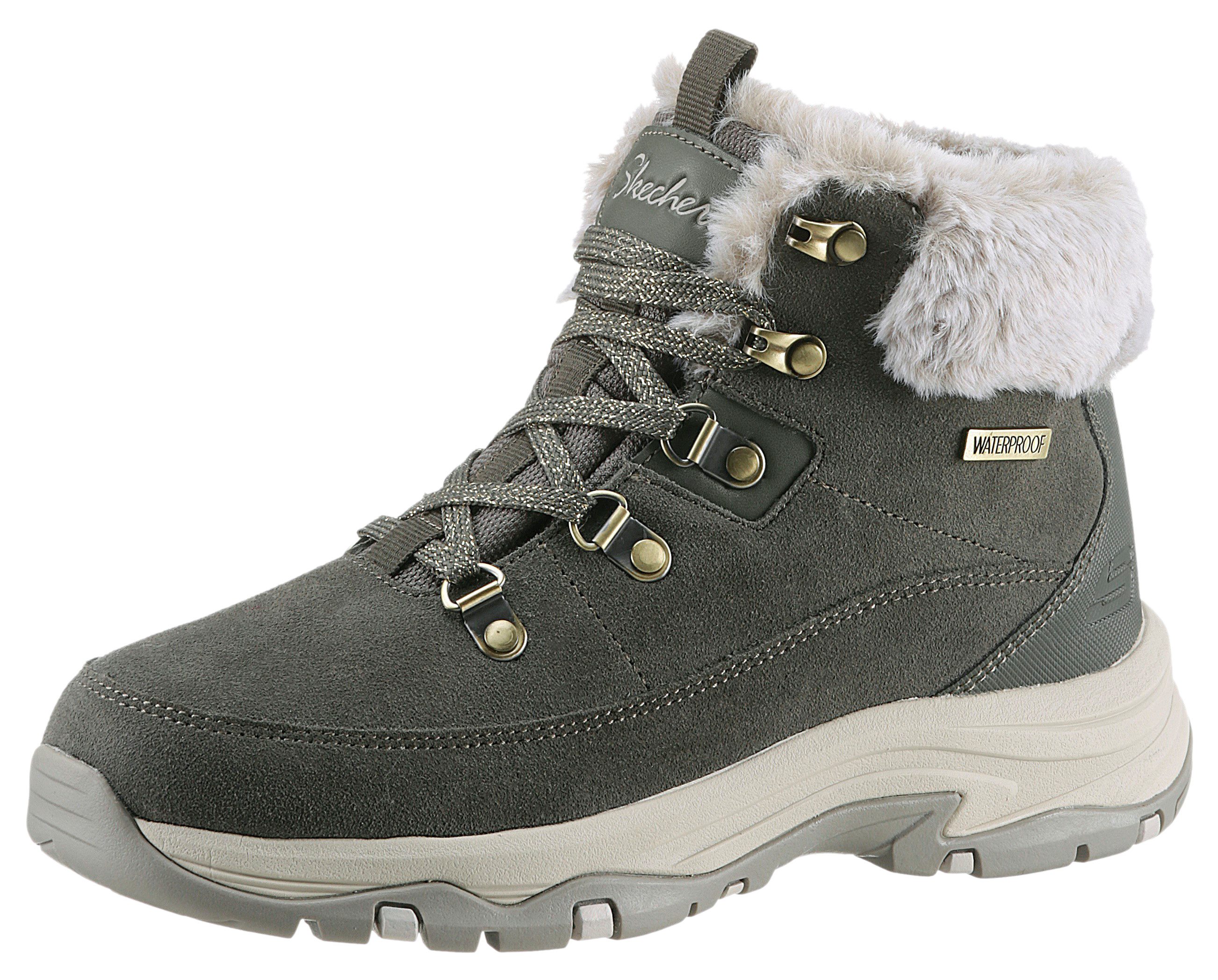 Skechers Winterlaarzen TREGO- Chunky boots, vrijetijdsschoen, winterlaarzen met plateauzool