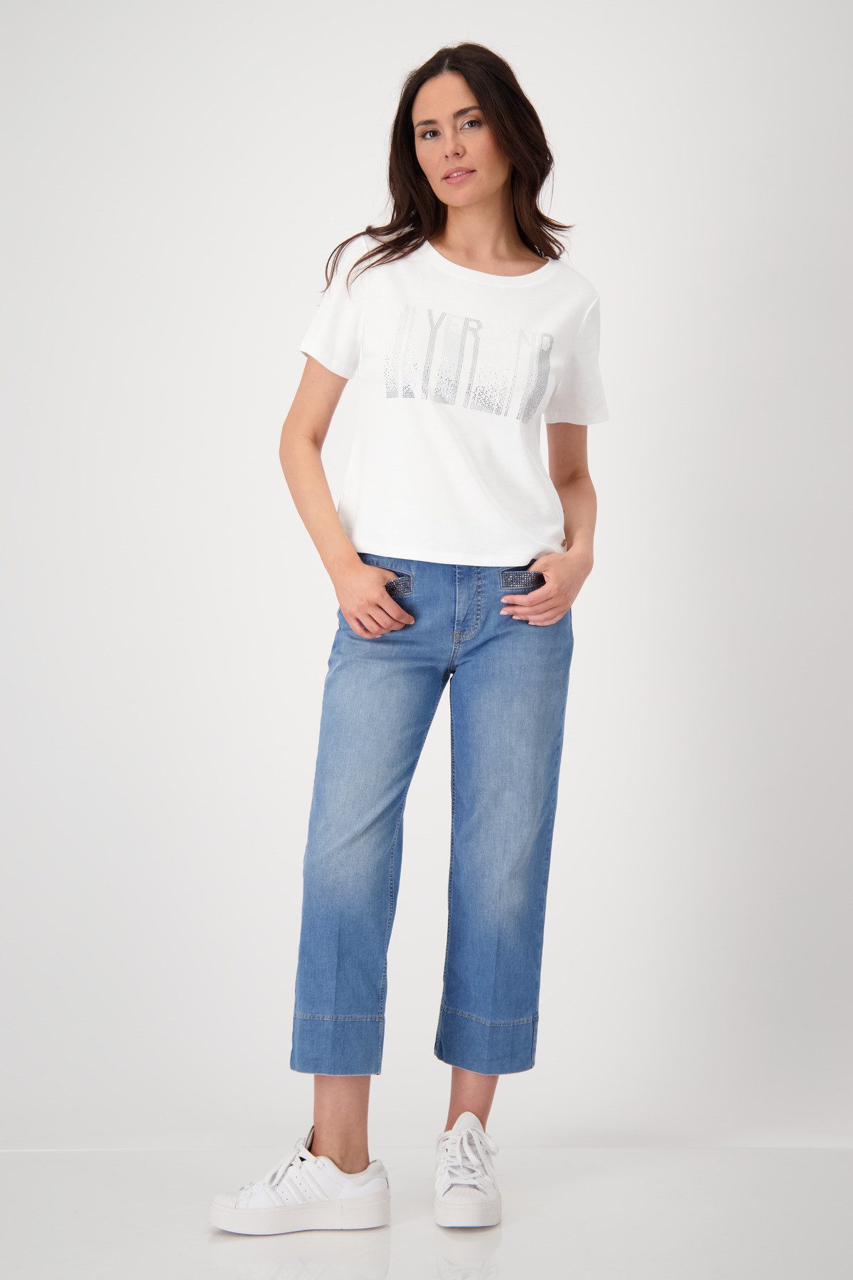 Monari Shirt met ronde hals Met een ronde hals