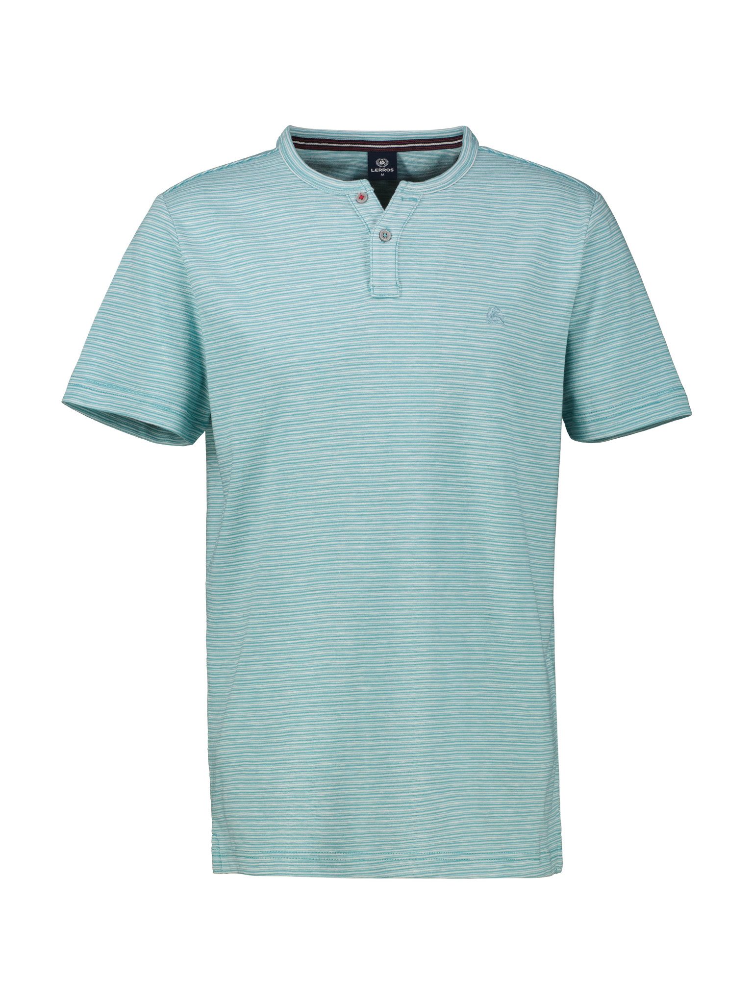 Lerros T-shirt met serafino-kraag