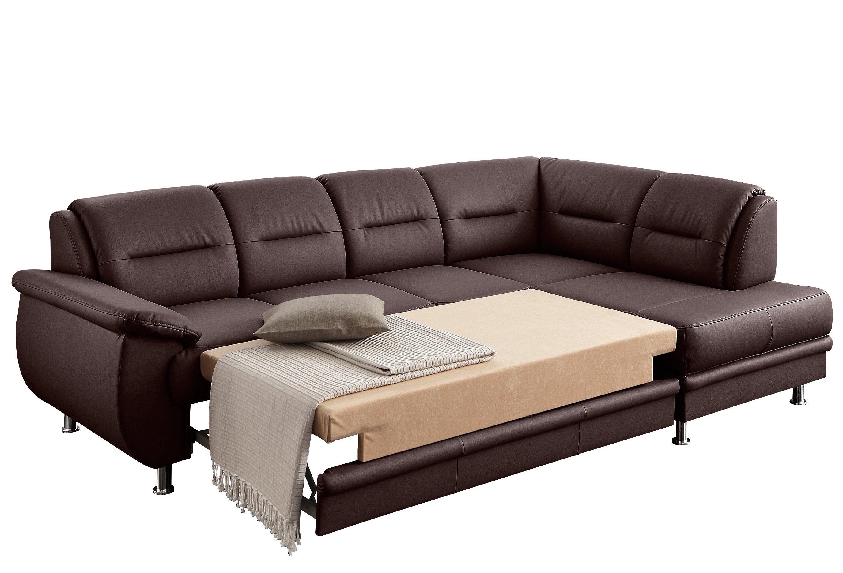 sit&more Hoekbank Mailand L-vorm optioneel met slaapfunctie