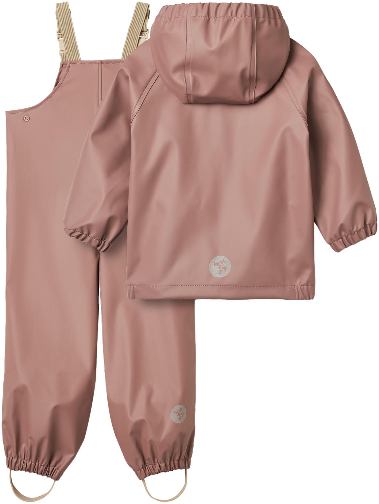 WHEAT Regenjack Rainwear Charlie waterdicht, met reflectoren en bijpassende tuinbroek (set, 2 stuks)