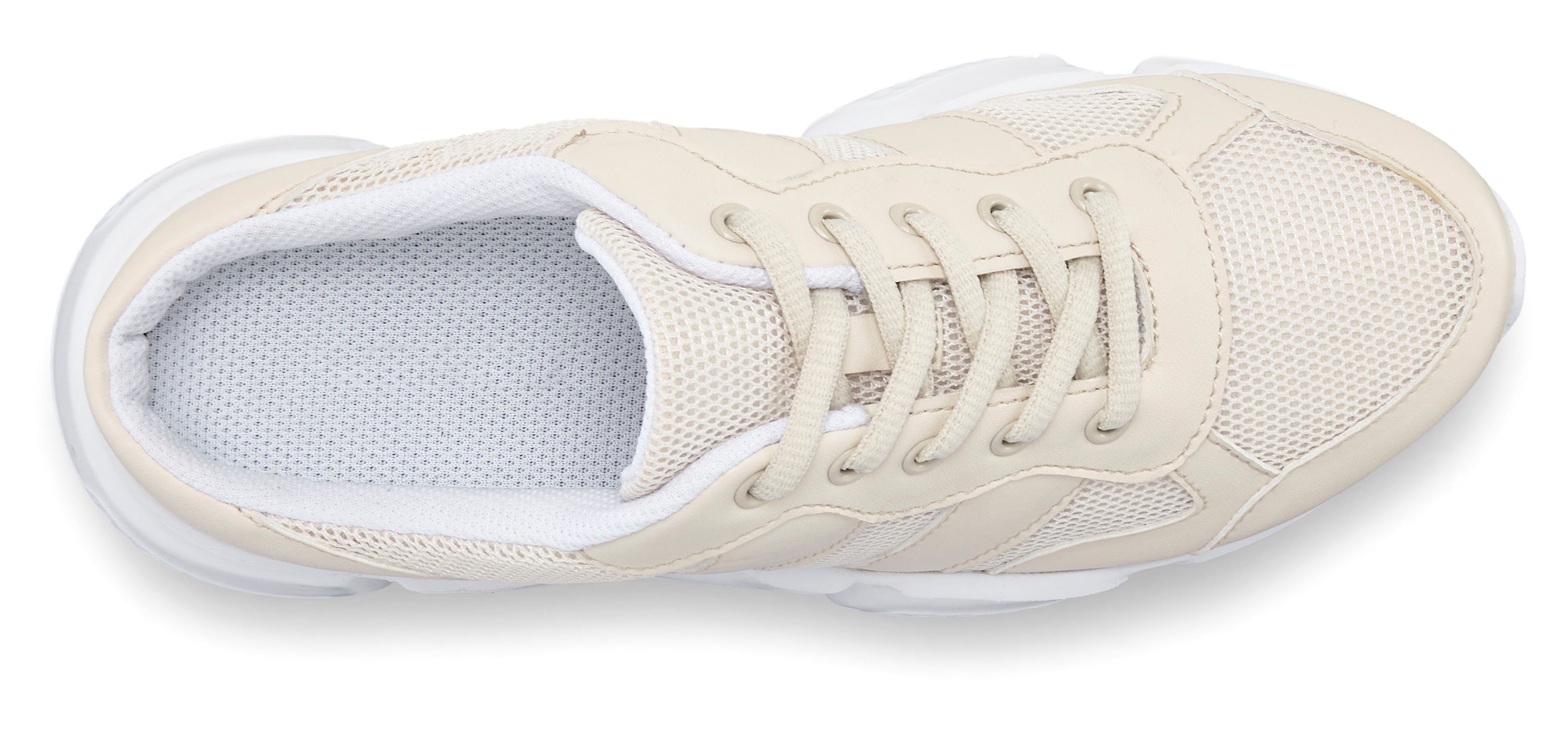 Lascana Sabots Sneakers Sneaker, vrijetijdsschoen, lage schoen, van textiel VEGAN