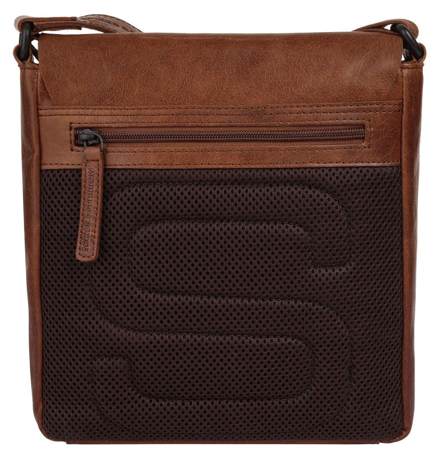 Spikes & Sparrow Schoudertas echt leder
