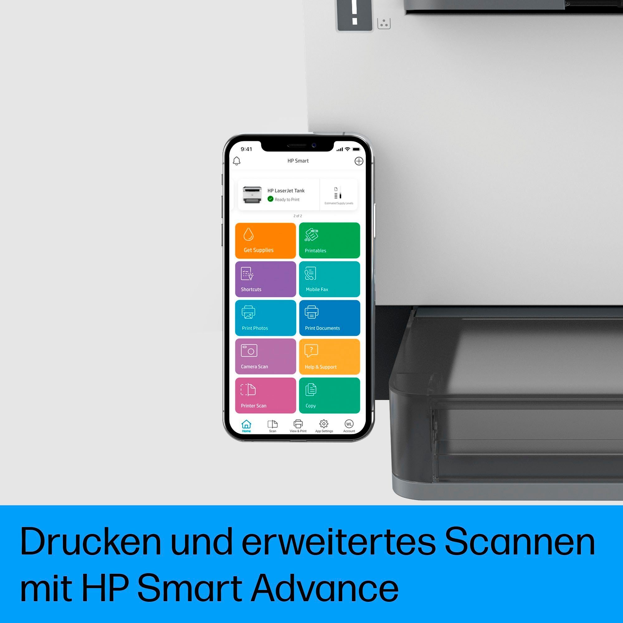HP Laserprinter LaserJet Tank MFP 2604DW Printer