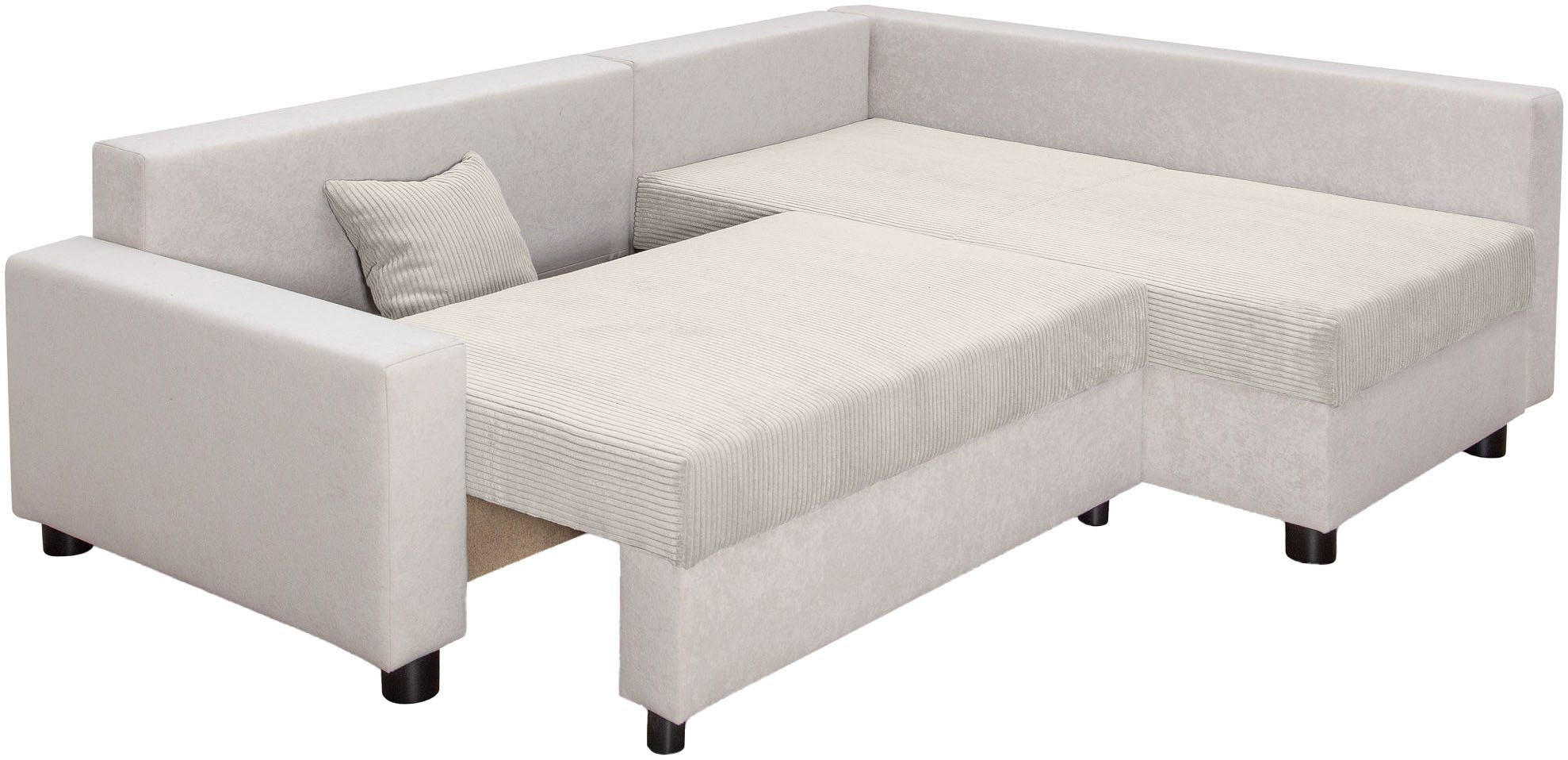 COLLECTION AB Hoekbank Parma L-vorm met slaapfunctie en bedlade, inclusief kussens, bonell-federkern