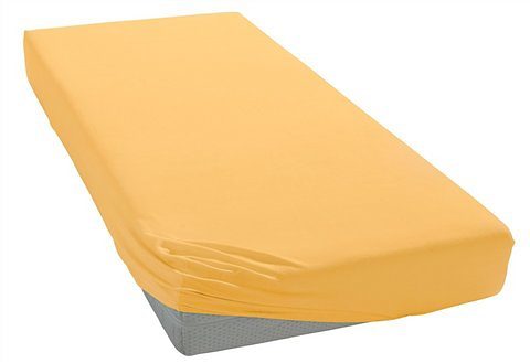 bellana Hoeslaken Jersey-elastaan aqua in mt. 90x200, 140x200 of 180x200 cm van katoen, voor matrassen tot 35 cm hoogte, laken, hoeslaken (1 stuk)