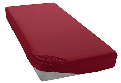 bellana Hoeslaken Jersey-elastaan aqua in mt. 90x200, 140x200 of 180x200 cm van katoen, voor matrassen tot 35 cm hoogte, laken, hoeslaken (1 stuk)