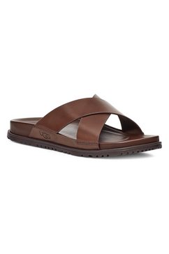 ugg slippers wainscott slide met voetbed bruin