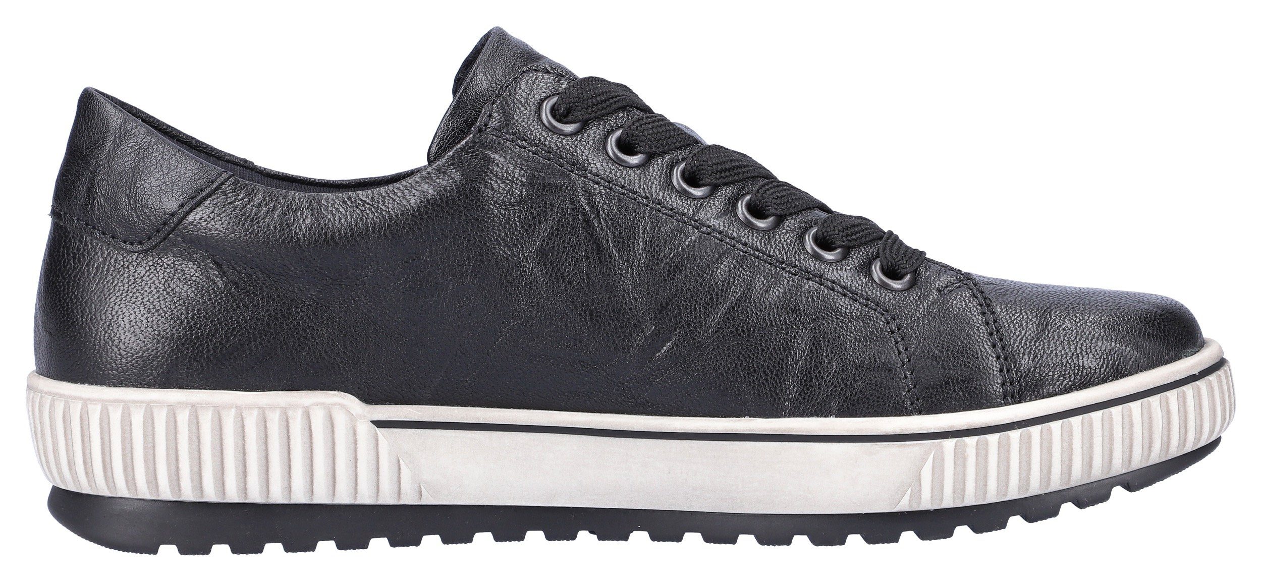 Remonte Plateausneakers vrijetijdsschoen, lage schoen, veterschoen met buitenrits