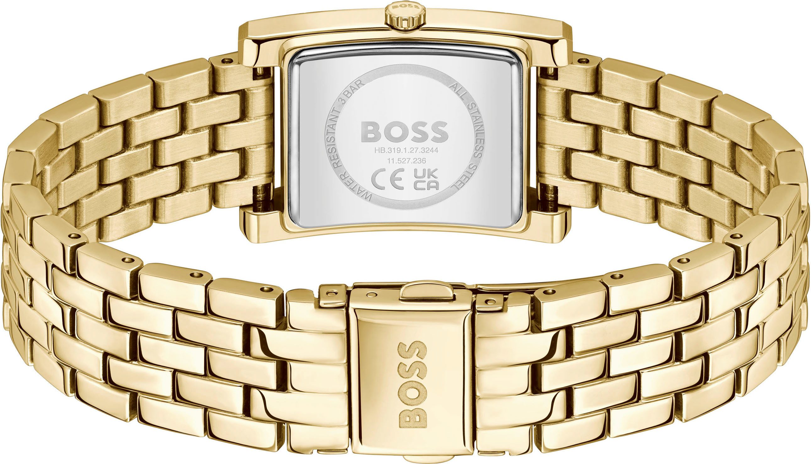 Boss Kwartshorloge Lucy Horloge, dameshorloge, stalen band, analoog