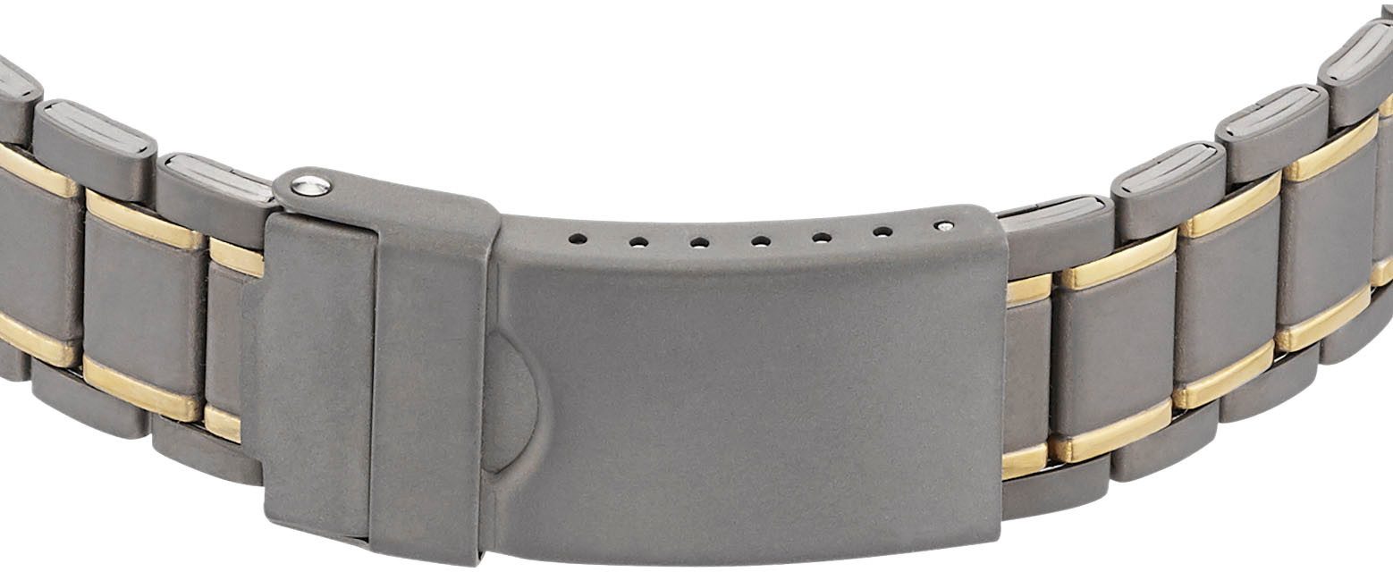 ETT Radiografisch horloge Basic Titan Armbandhorloge, herenhorloge, datum, solar, titanium