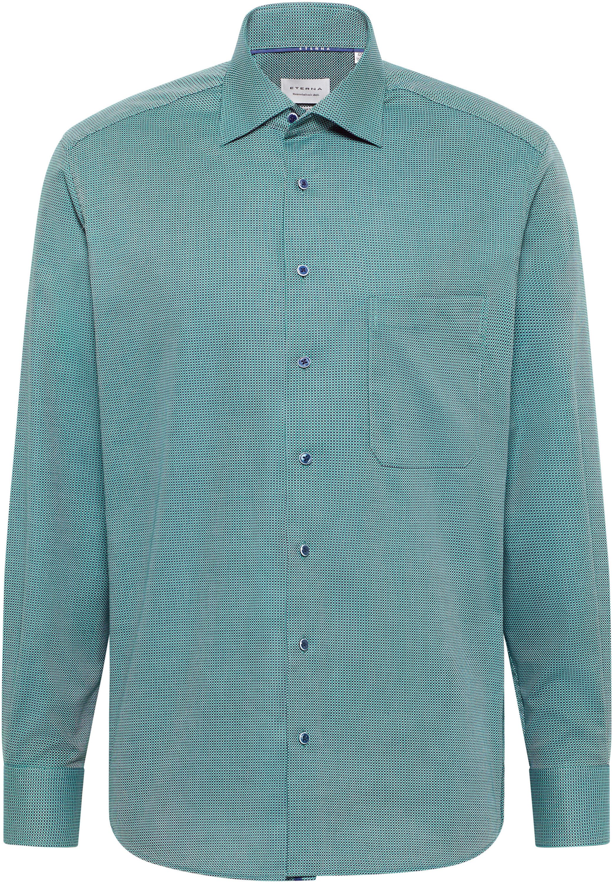 Eterna Overhemd met lange mouwen Comfort fit NON IRON (strijkvrij)