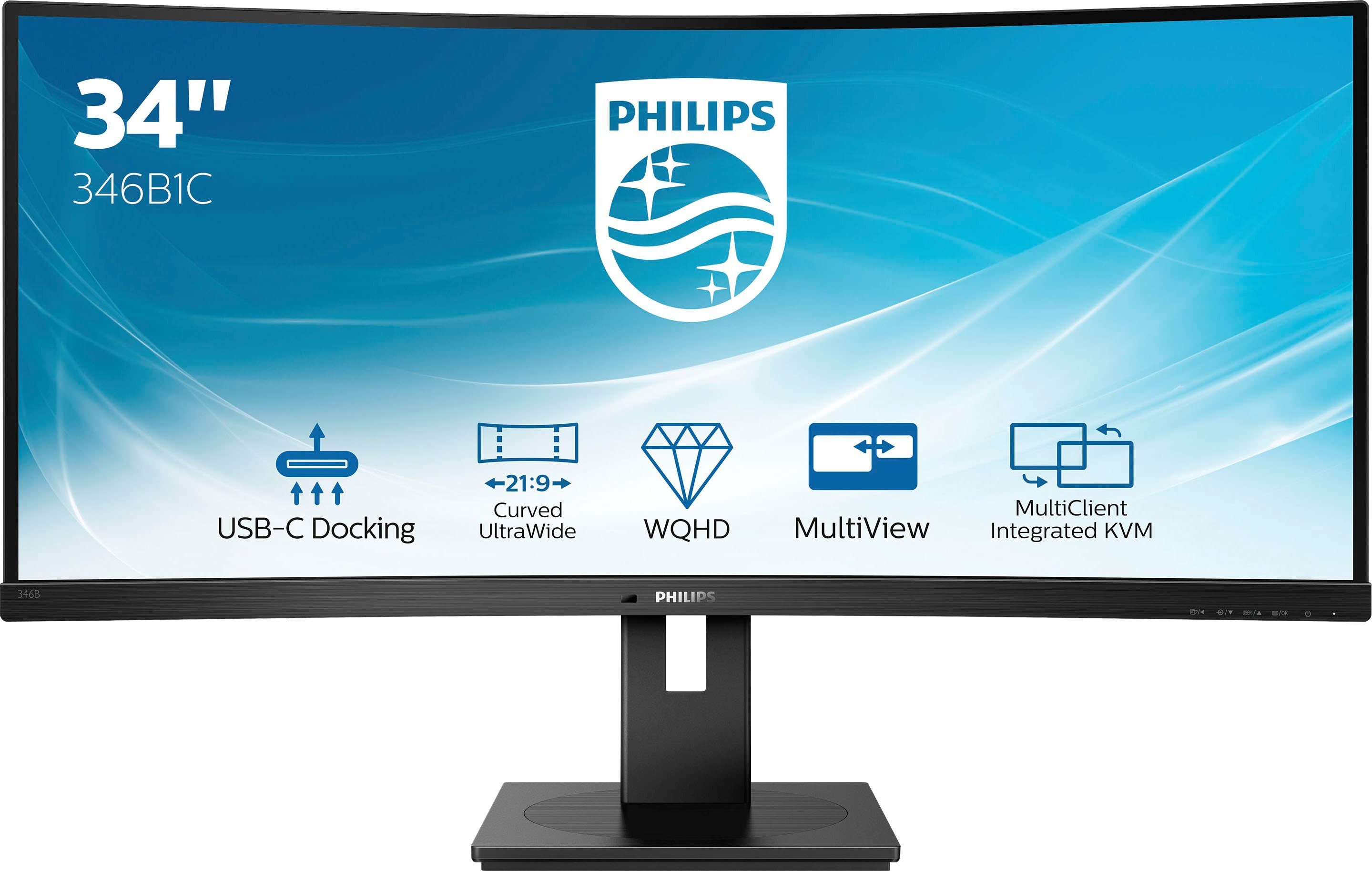 Philips Curved-gaming-monitor 346B1C/00, 86 cm / 34", WQHD